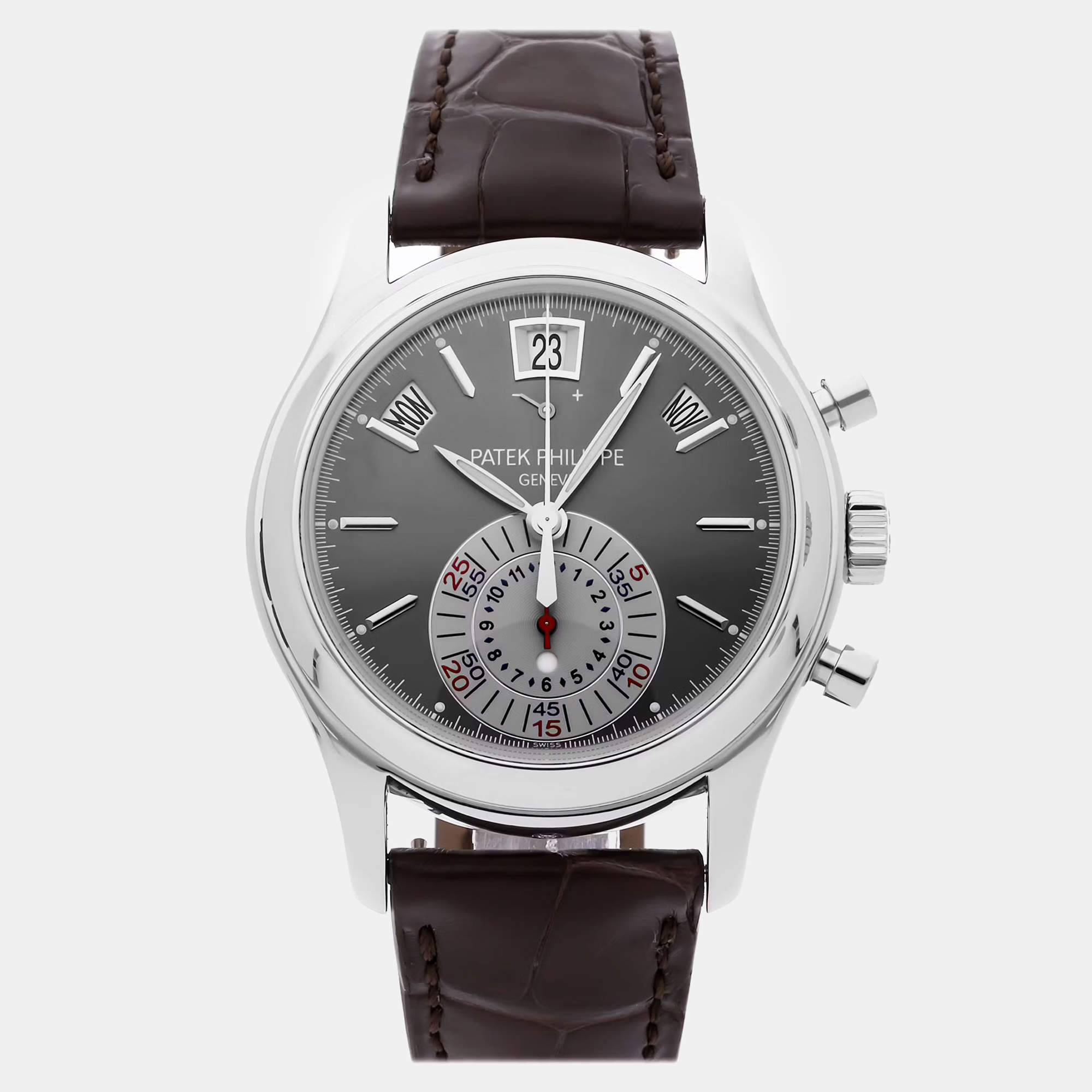 Pre-Owned Patek Philippe Complications Annual Calendar Chronograph 5960P-001 40.5 mm