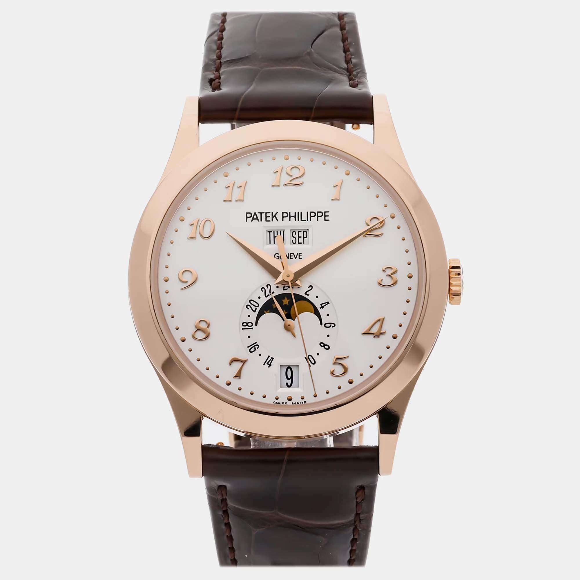 Pre Owned Pre-Owned Patek Philippe Complications Annual Calendar Moonphase 5396R-012 Automatic Men's Watch 38 mm