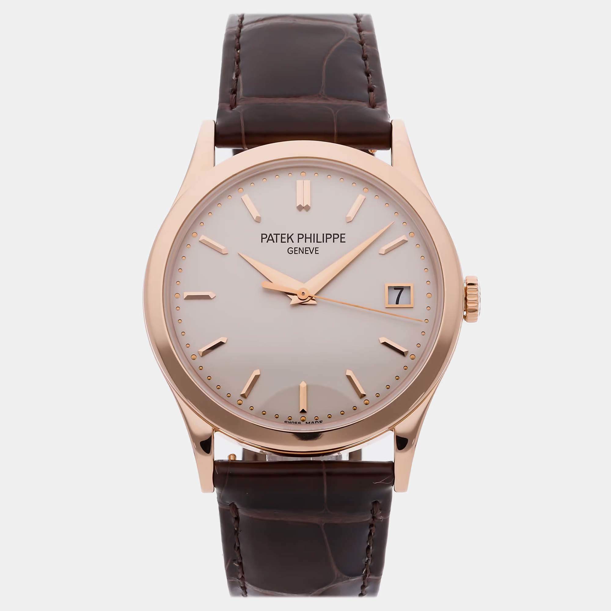 Pre Owned Pre-Owned Patek Philippe Calatrava 5296R-010 Automatic Men's Watch 38 mm