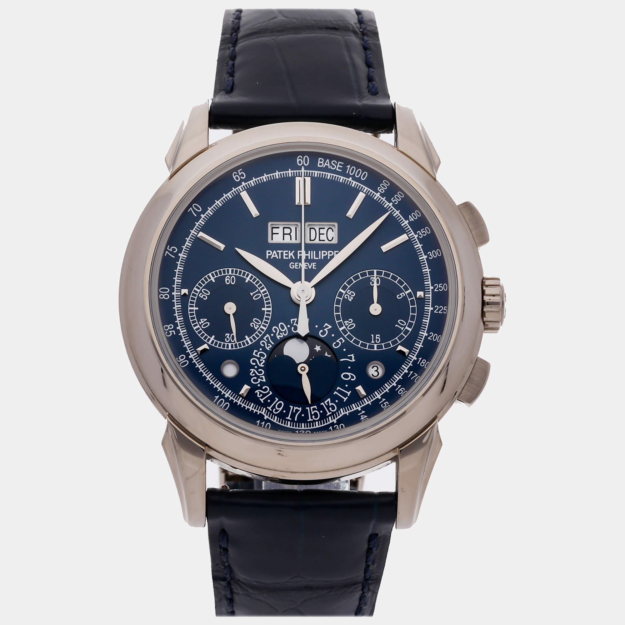 Patek Philippe Blue 18k White Gold Grand Complications 5270G-014 Manual Wind Men's Wristwatch 41 mm