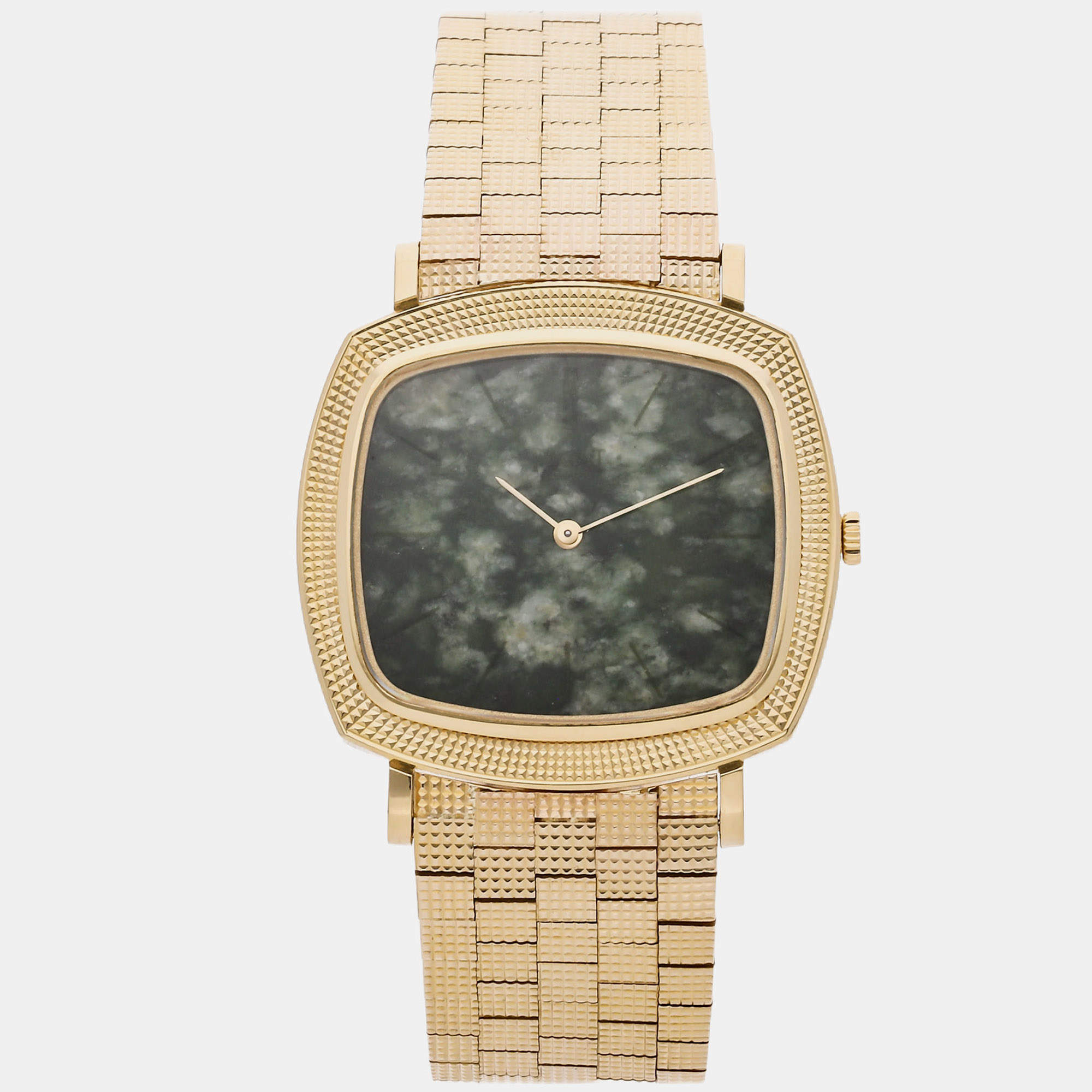 Piaget Vintage 9436 JADE Green Yellow Gold 33x31mm