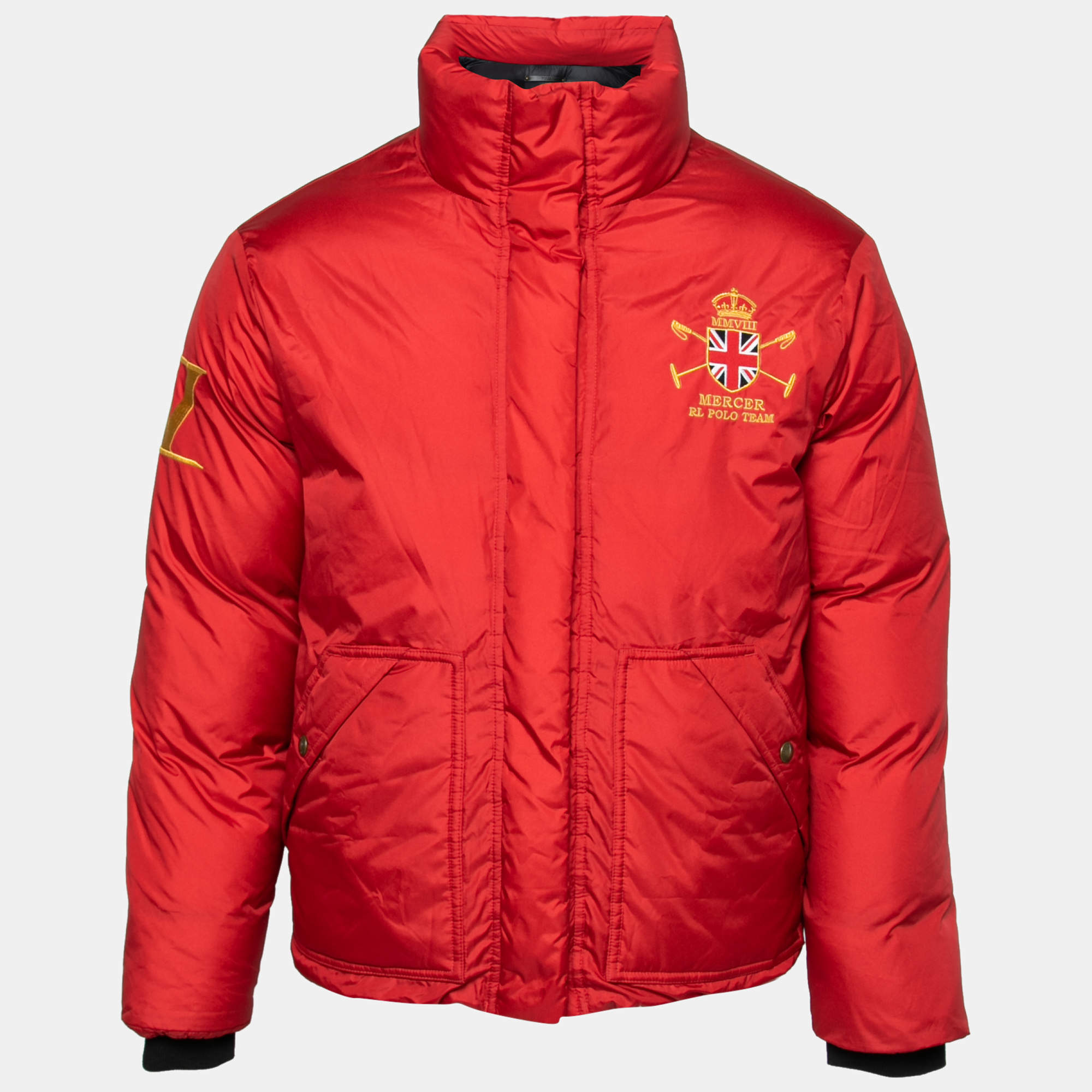 Polo Ralph Lauren Red Mercer Polo Team Down Synthetic Jacket XS