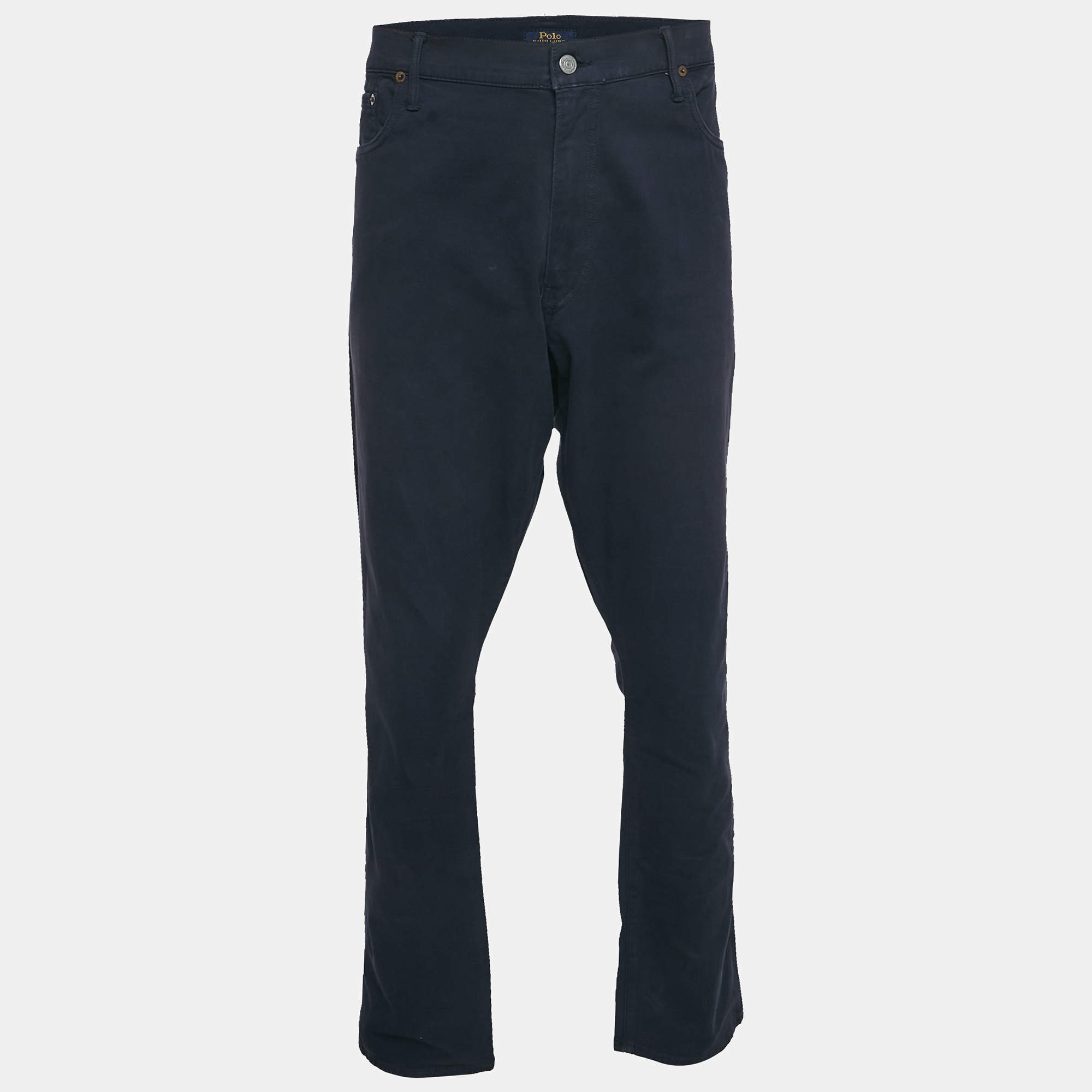 Pre Owned Polo Ralph Lauren Blue Cotton Chino Pants XXXL