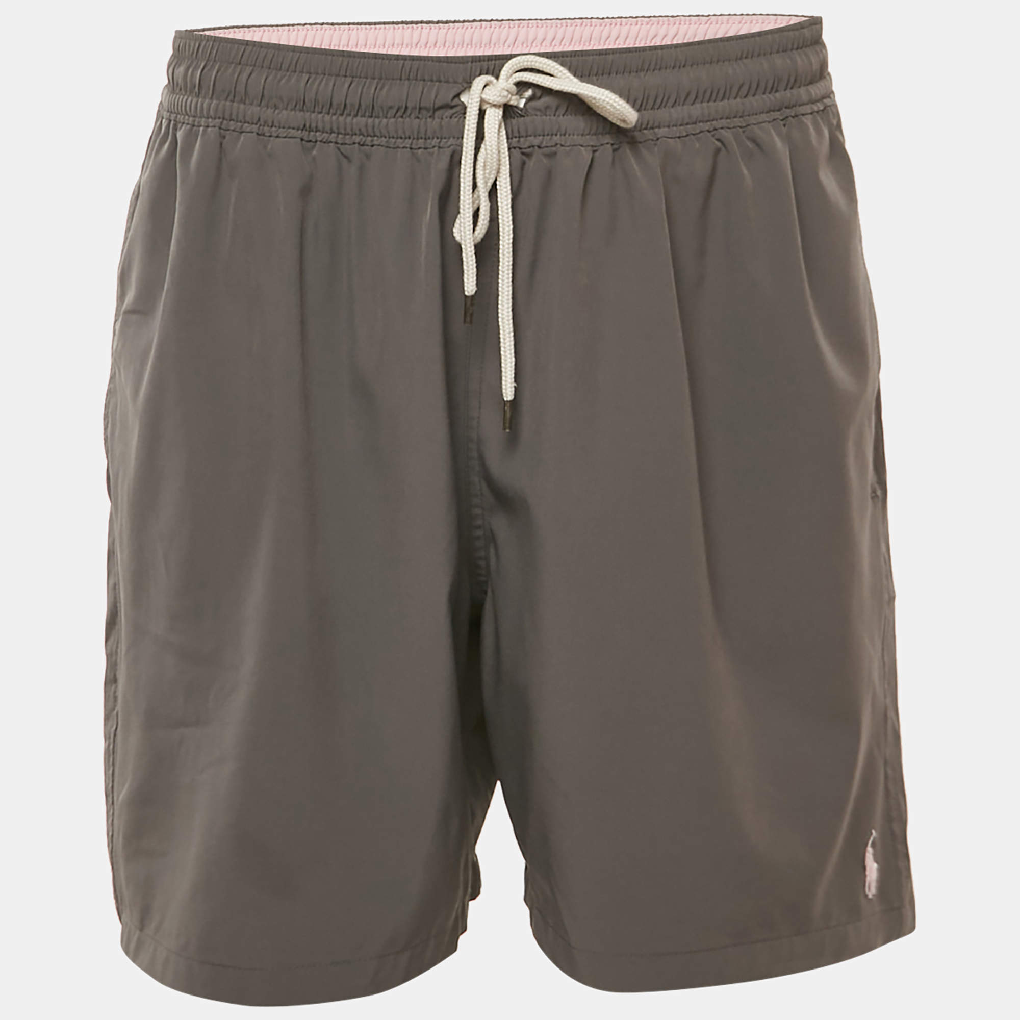 Pre Owned Polo Ralph Lauren Grey Synthetic Swim Shorts XXL