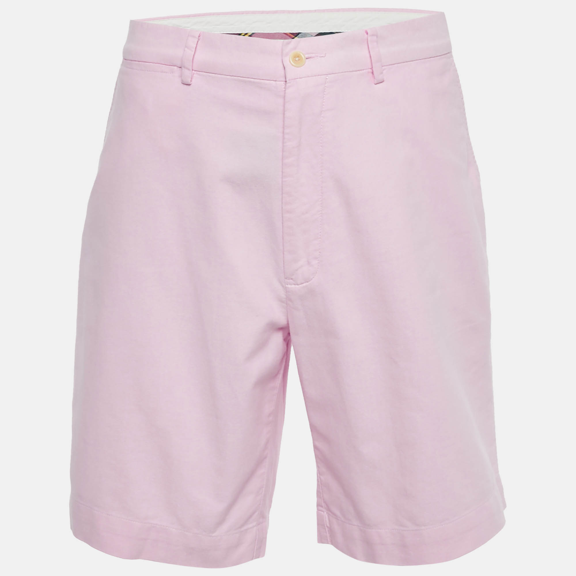Pre Owned Polo Ralph Lauren Pink Cotton Shorts M