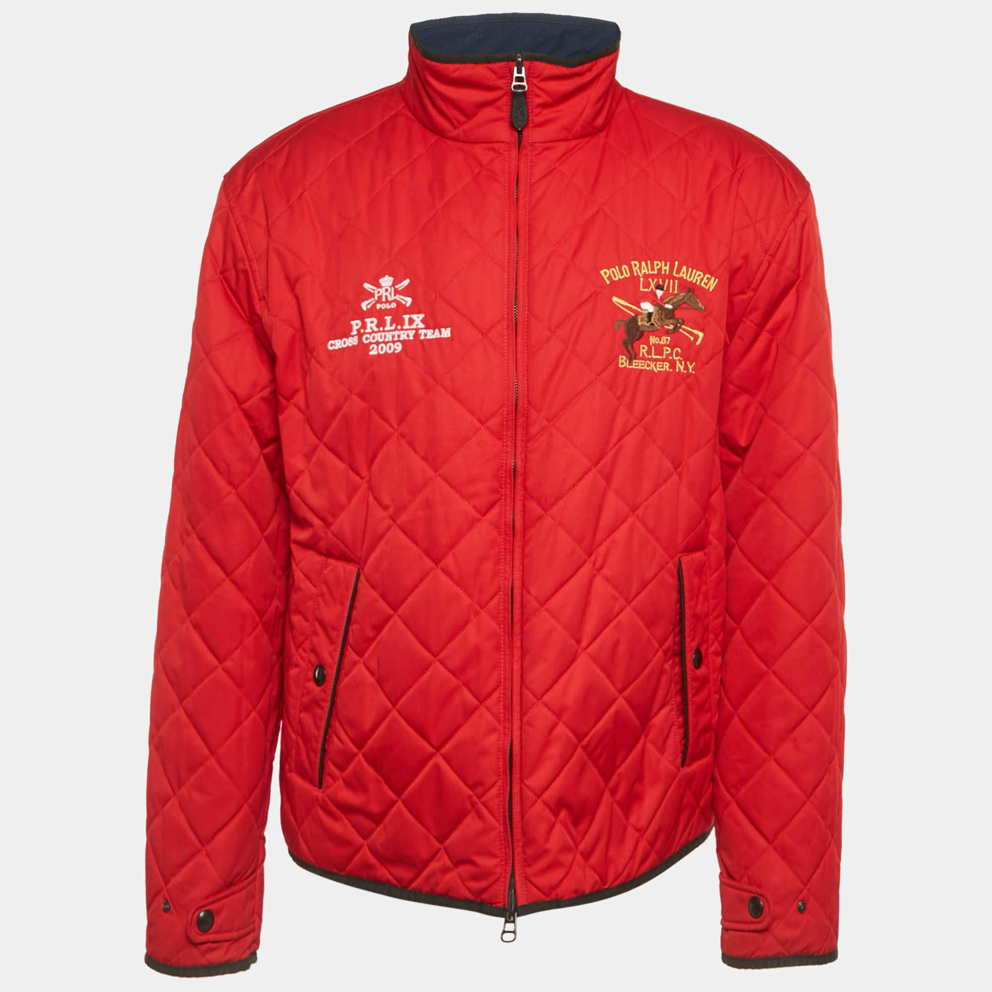 Polo Ralph Lauren Navy Blue /Red Synthetic Quilted