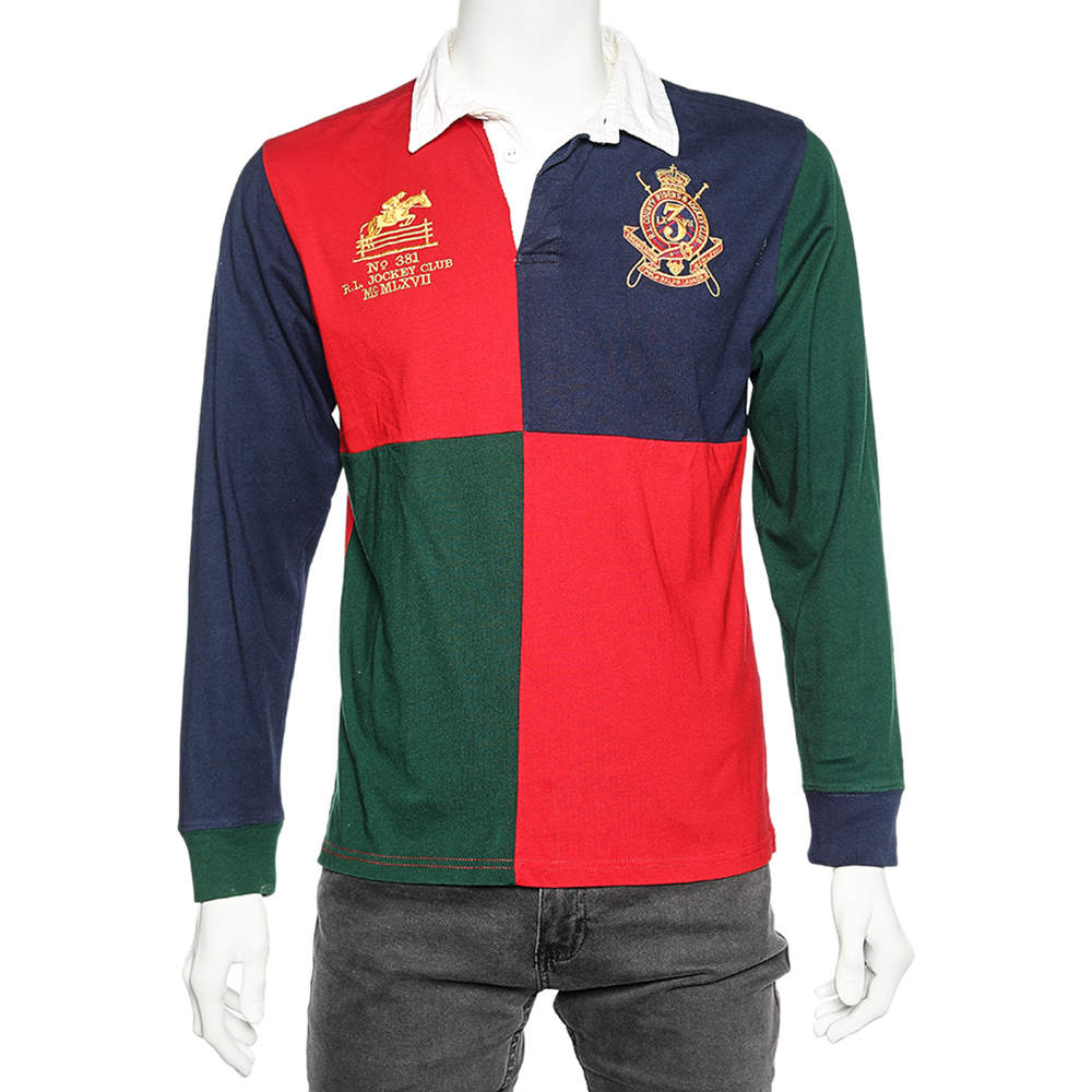 Vet schuld Gewoon Polo Ralph Lauren Colorblock Cotton Jersey Polo T-Shirt XL Polo Ralph Lauren  | TLC