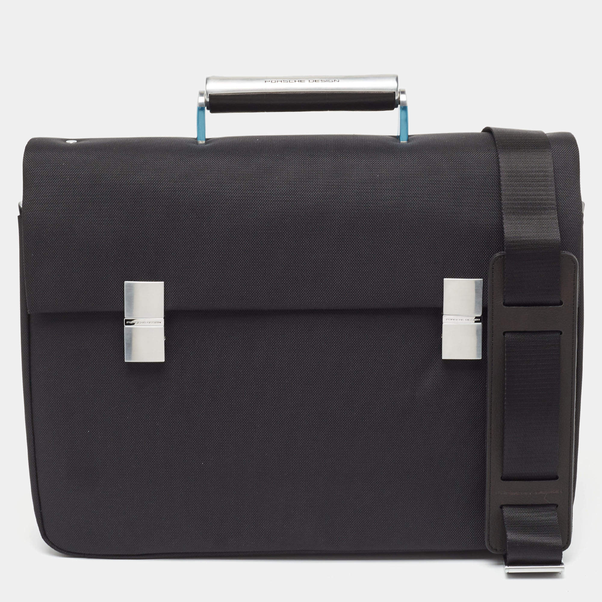 Porsche Design Black Nylon Roadster 3.0 Briefcase