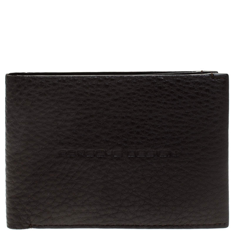 Porsche Design Dark Brown Leather Voyager 2.0 Bifold Wallet Porsche ...