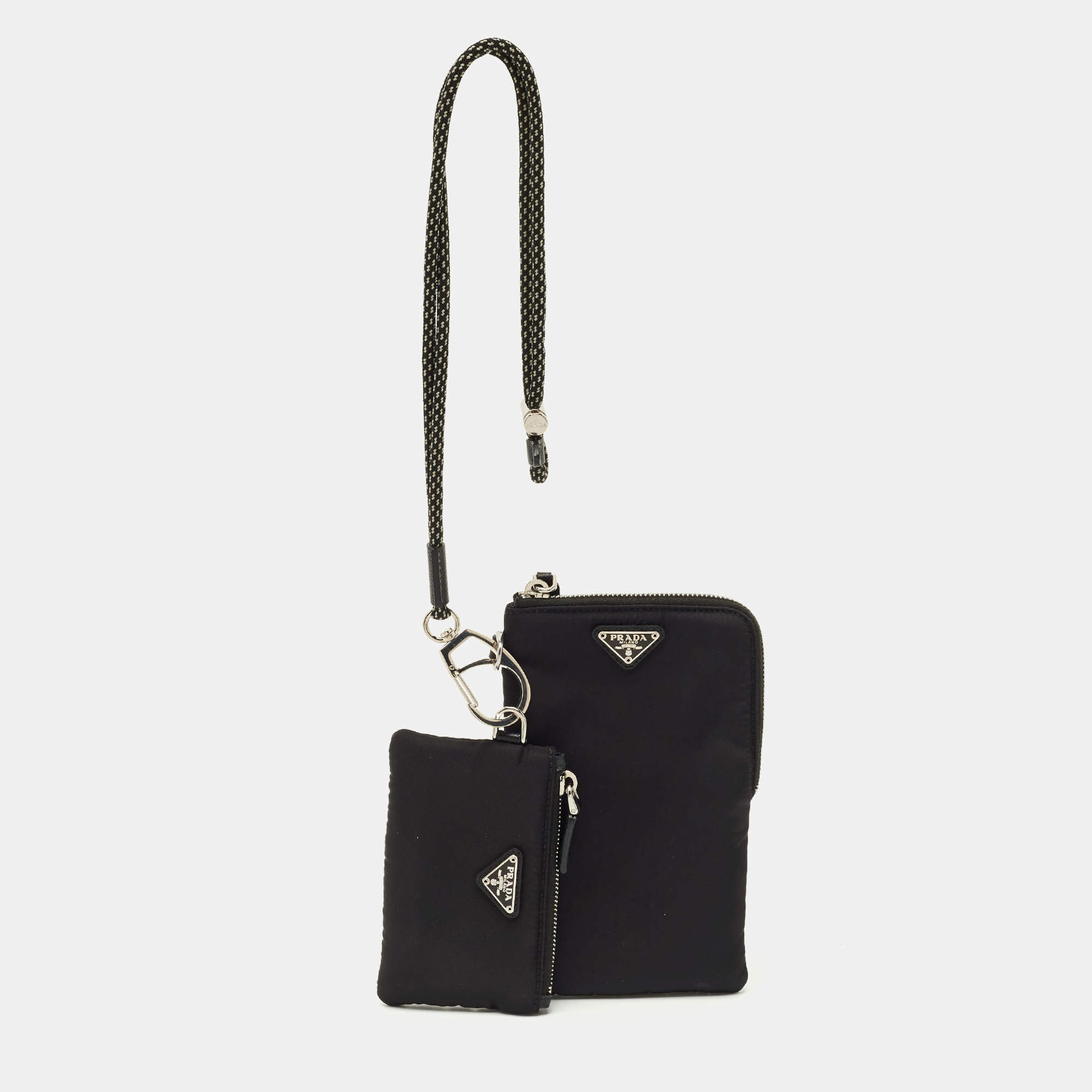 مملوكة مسبقًا مجموعة حافظة نايلون أسود برادا عدد 2