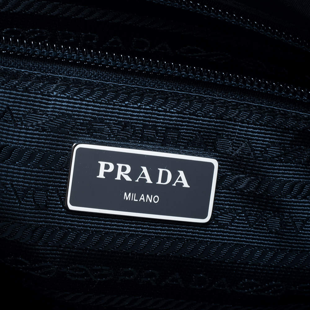 Prada Re-Nylon and Saffiano Leather Shoulder Bag, Men, Navy