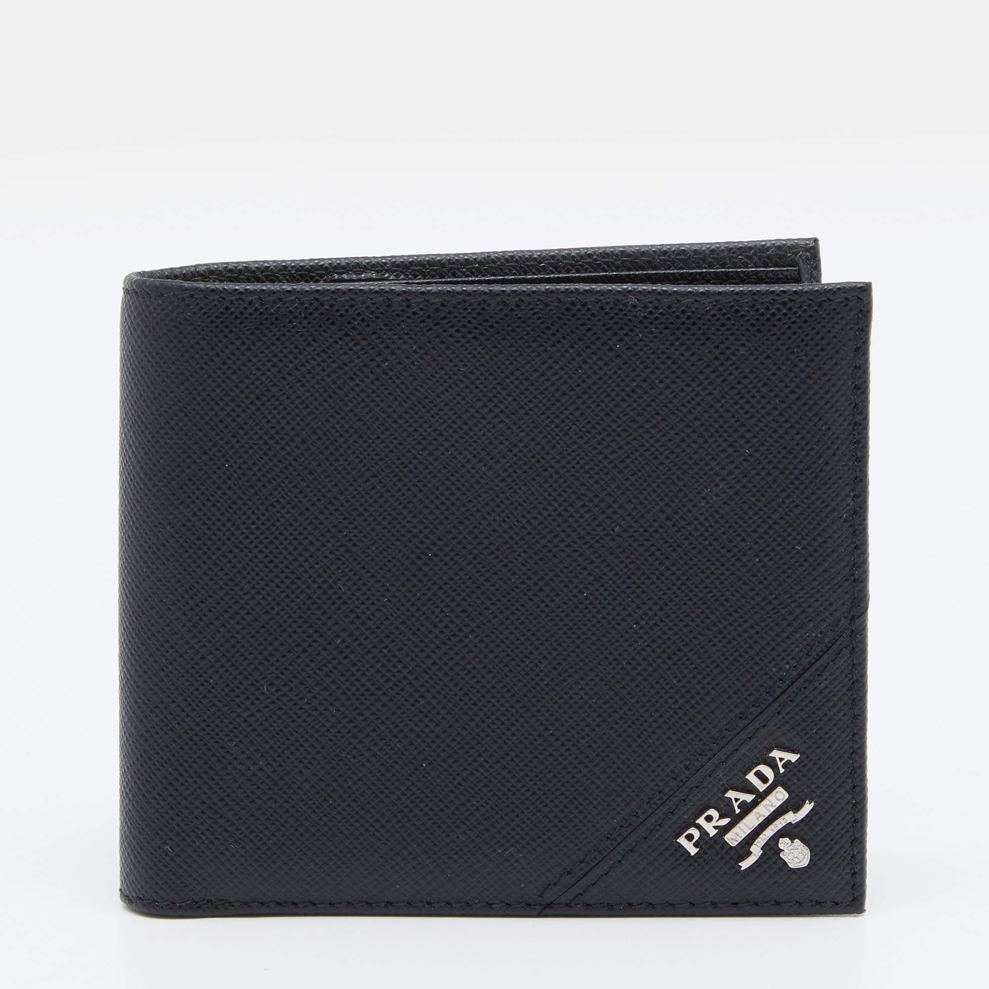 Prada Black Saffiano Leather Bifold Wallet