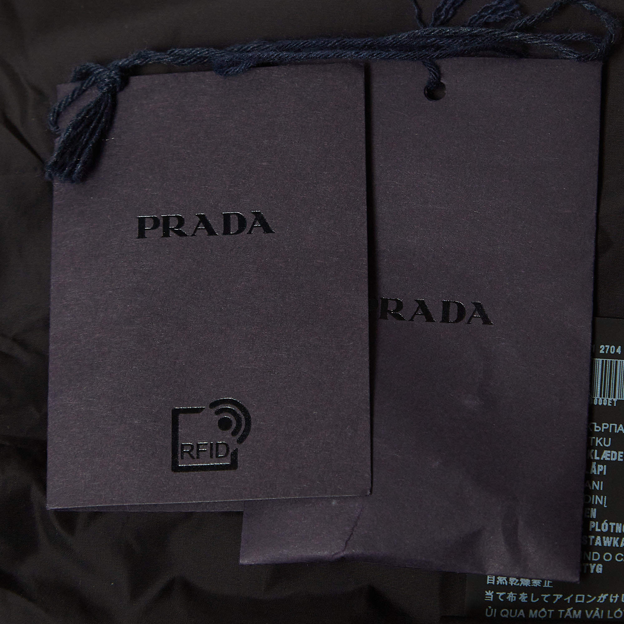 Prada black clearance label