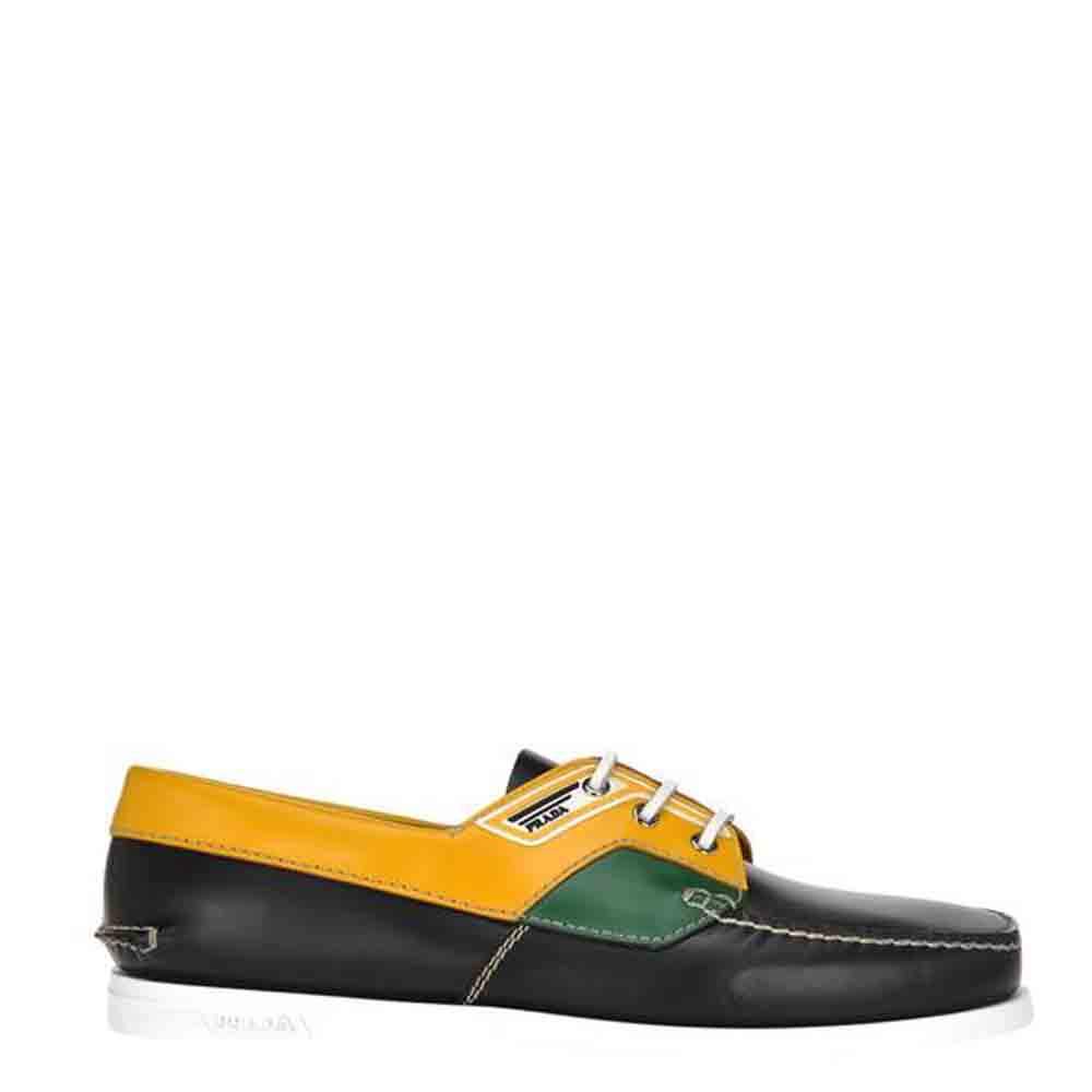 Prada Multicolor Leather Boat Loafers Size EU 41 UK 7 Prada | TLC