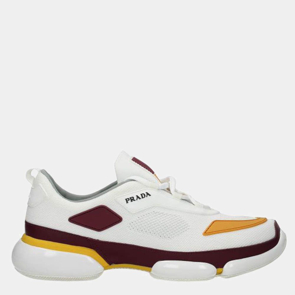 Prada White/Yellow Cloudbust sneakers Size US  EU 40 Prada | TLC