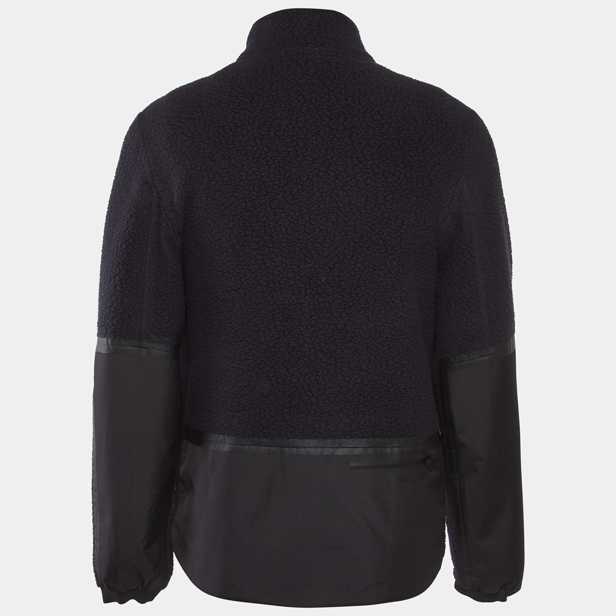 Prada Sport Navy Blue Re-Nylon Single Breasted Blazer L Prada