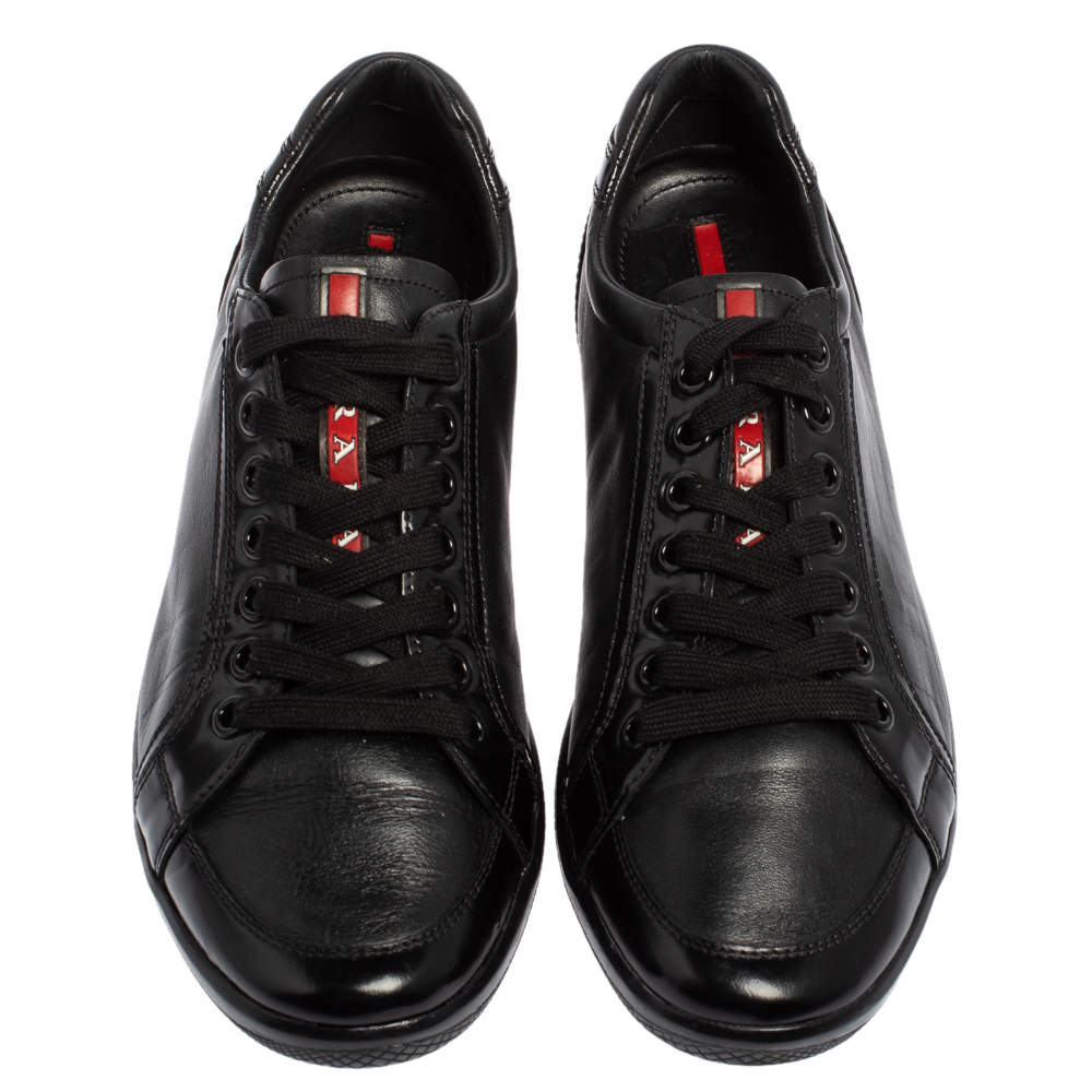 Prada offshore shop leather sneaker