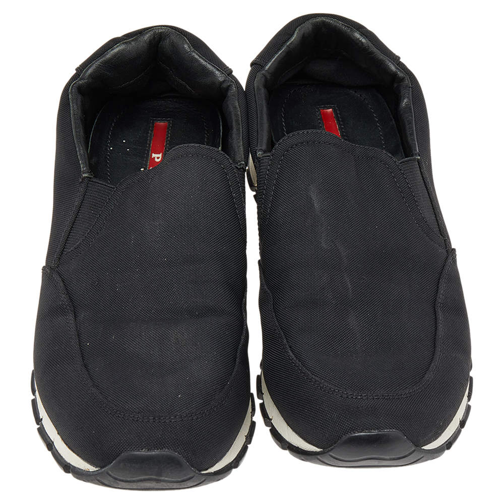 Prada Sport Black Nylon Slip on Sneakers Size 40.5 Prada Sport | TLC