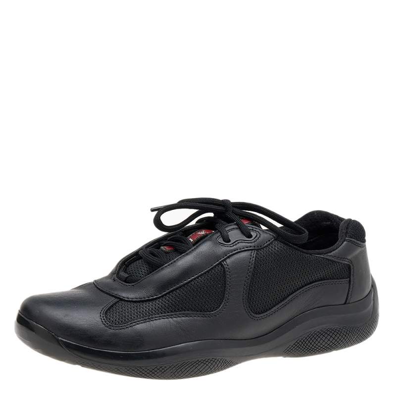★送料・関税込★PRADA★KNIT FABRIC SNEAKER.S★正規品★ PRADA Knit Fabric Sneakers 'Black White' - POIZON