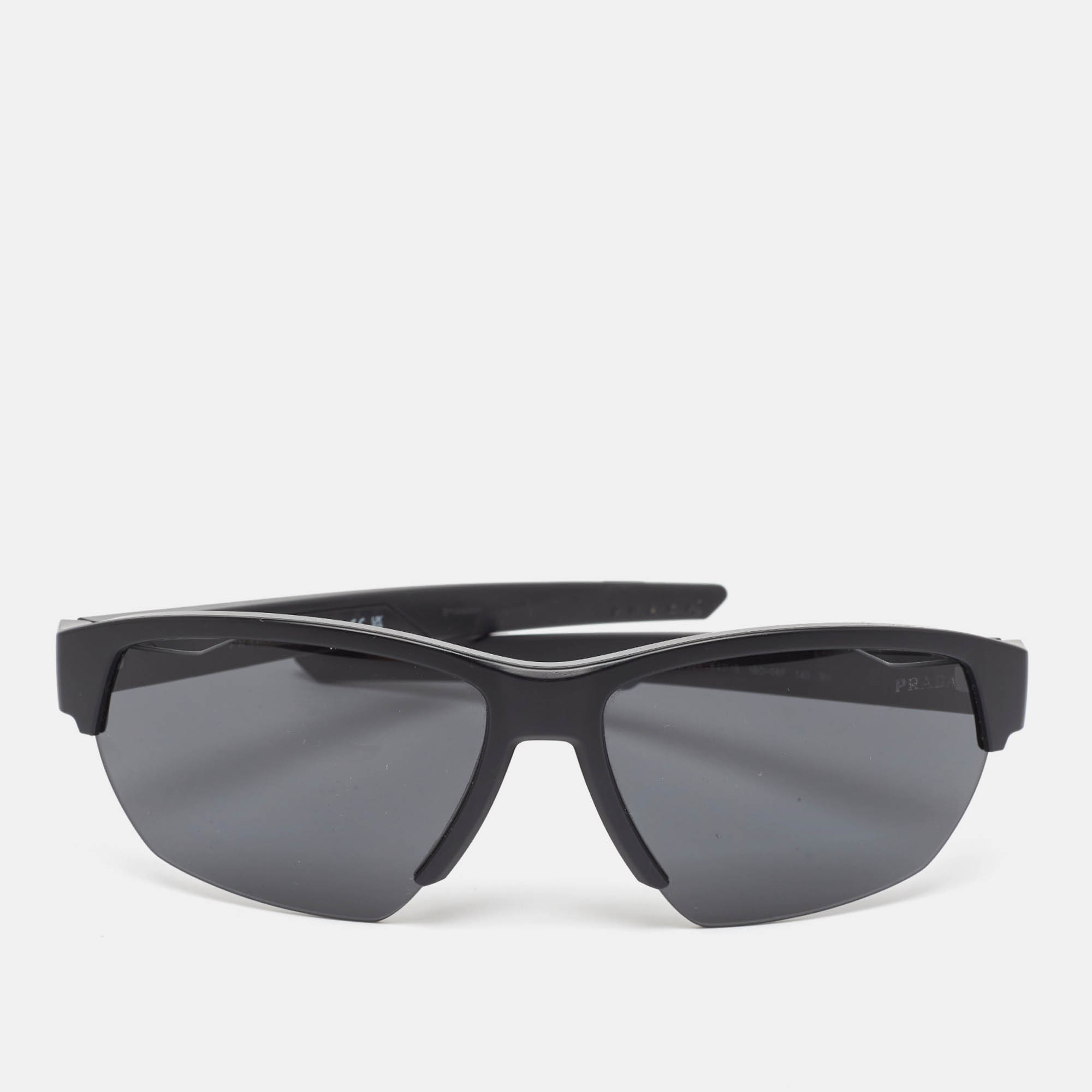 Prada Black SPS03Y Linea Rossa Shield Sunglasses