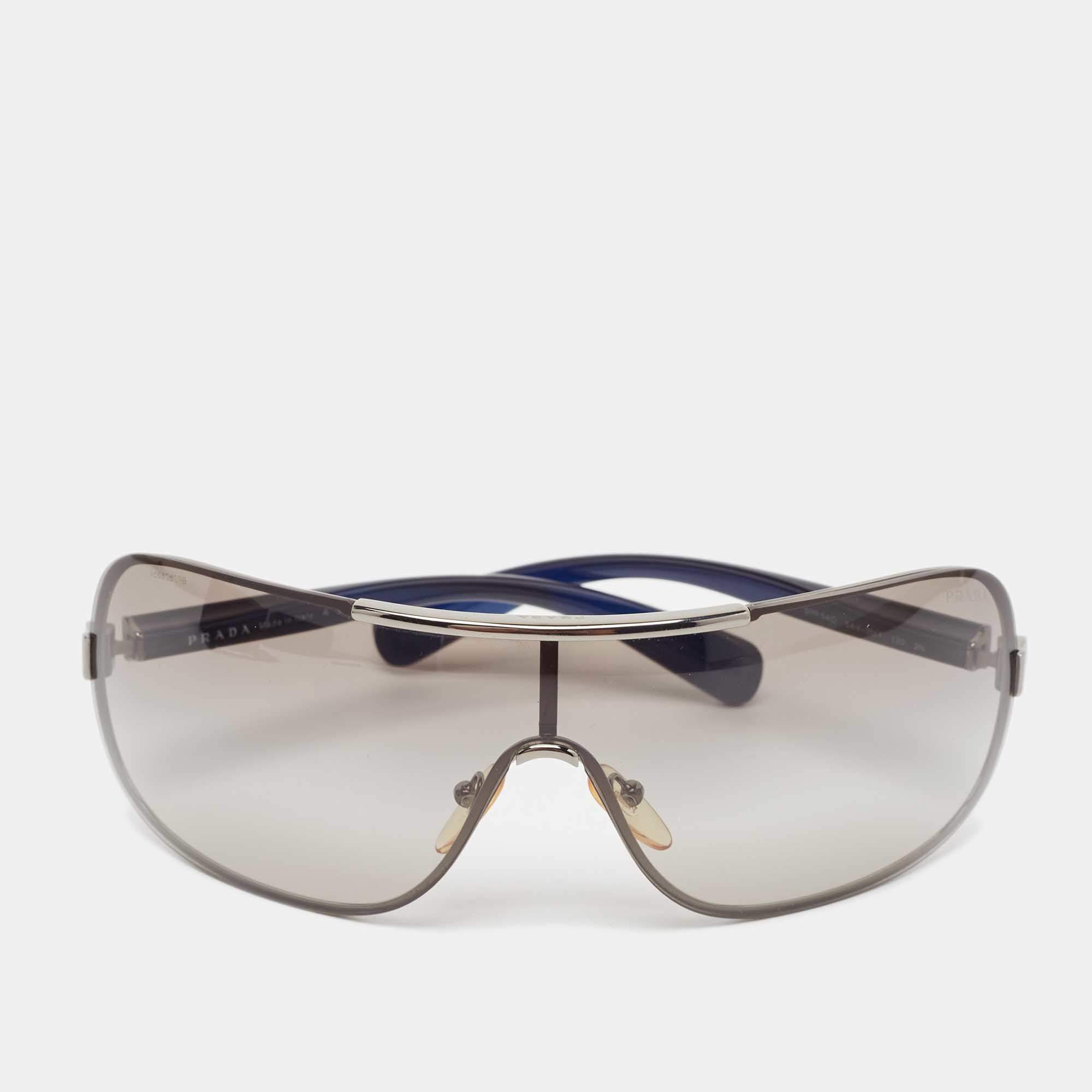 Prada Black Gradient SPR54O Shield Sunglasses