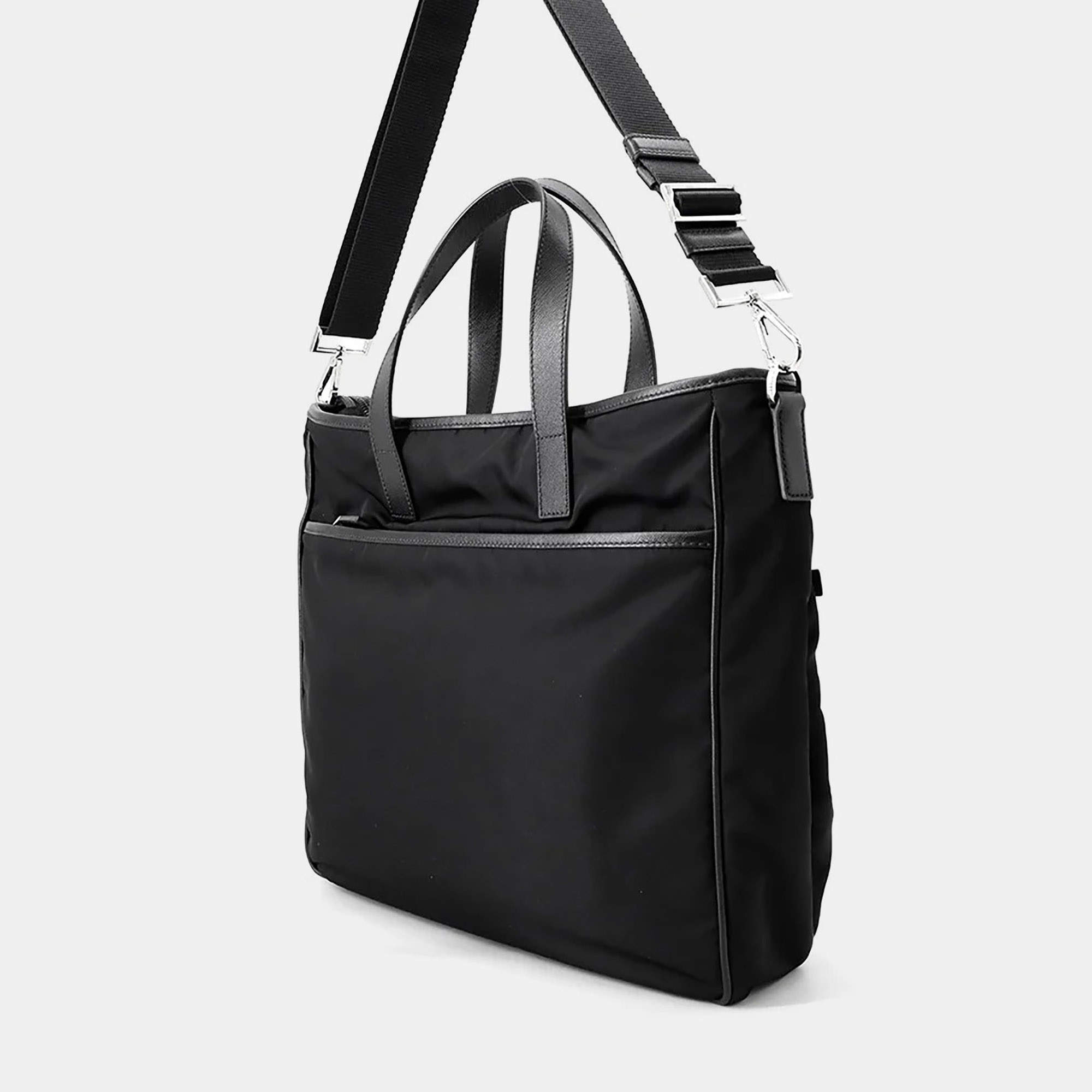 バッグ PRADA 2way leather tote bag black Prada 2Way Tote Bag Black Nylon Leather Prada | TLC CA