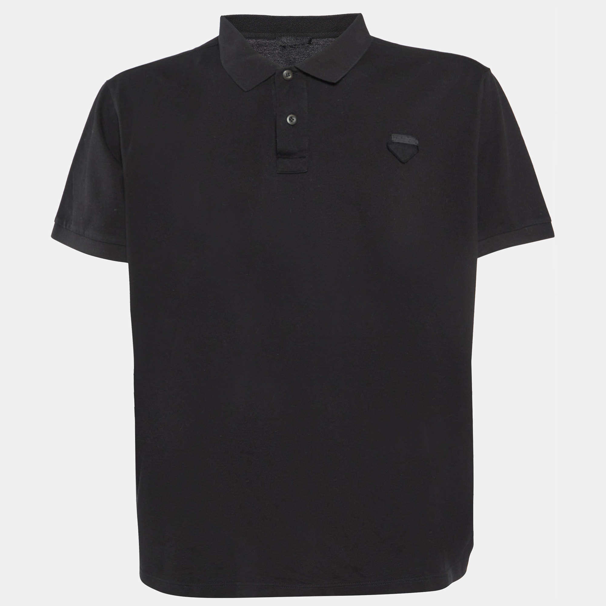 Tシャツ・カットソー PRADA Black Cashmere Blend Polo Shirt Black Cashmere And Silk Polo Shirt | PRADA