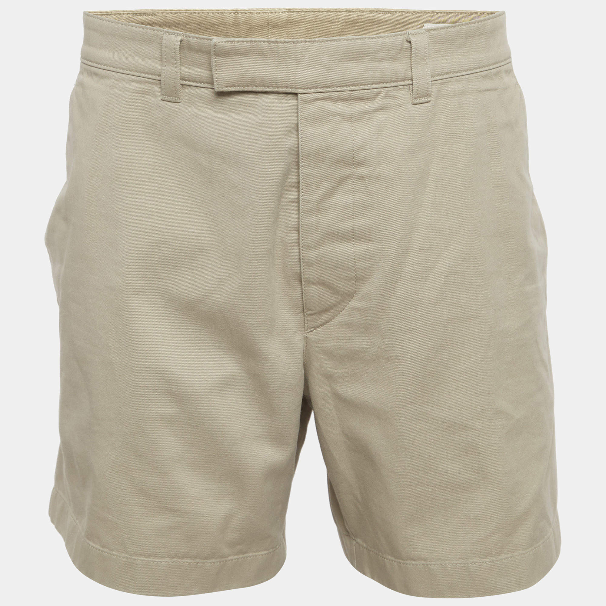 Pre Owned شورت برادا نقش هاوندستوث صوف أسود مقاس وسط - متوسط بحزام خصر 36 بوصة