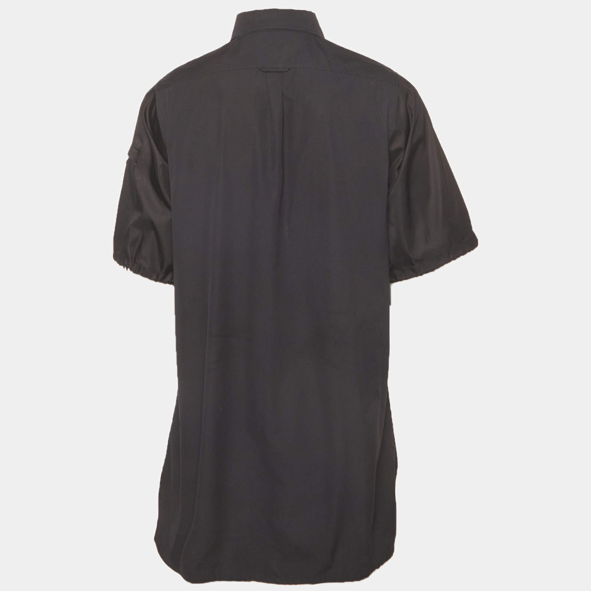 Prada Black Patterned Cotton Knit T-Shirt L Prada | TLC US
