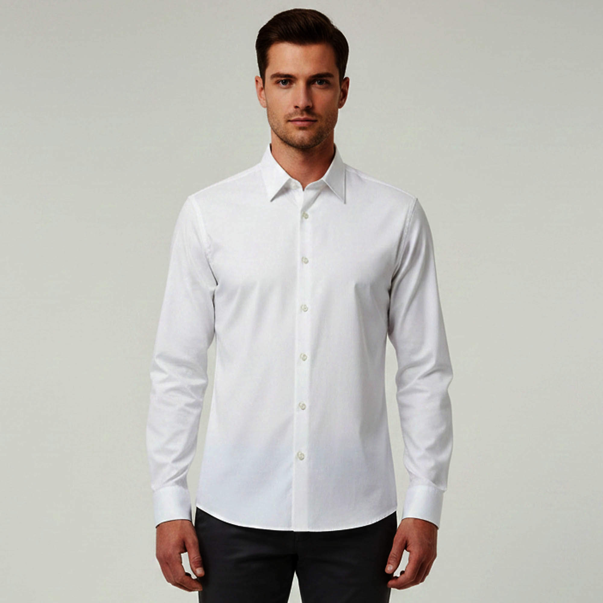 Pre Owned Prada White Cotton Button Up Shirt S