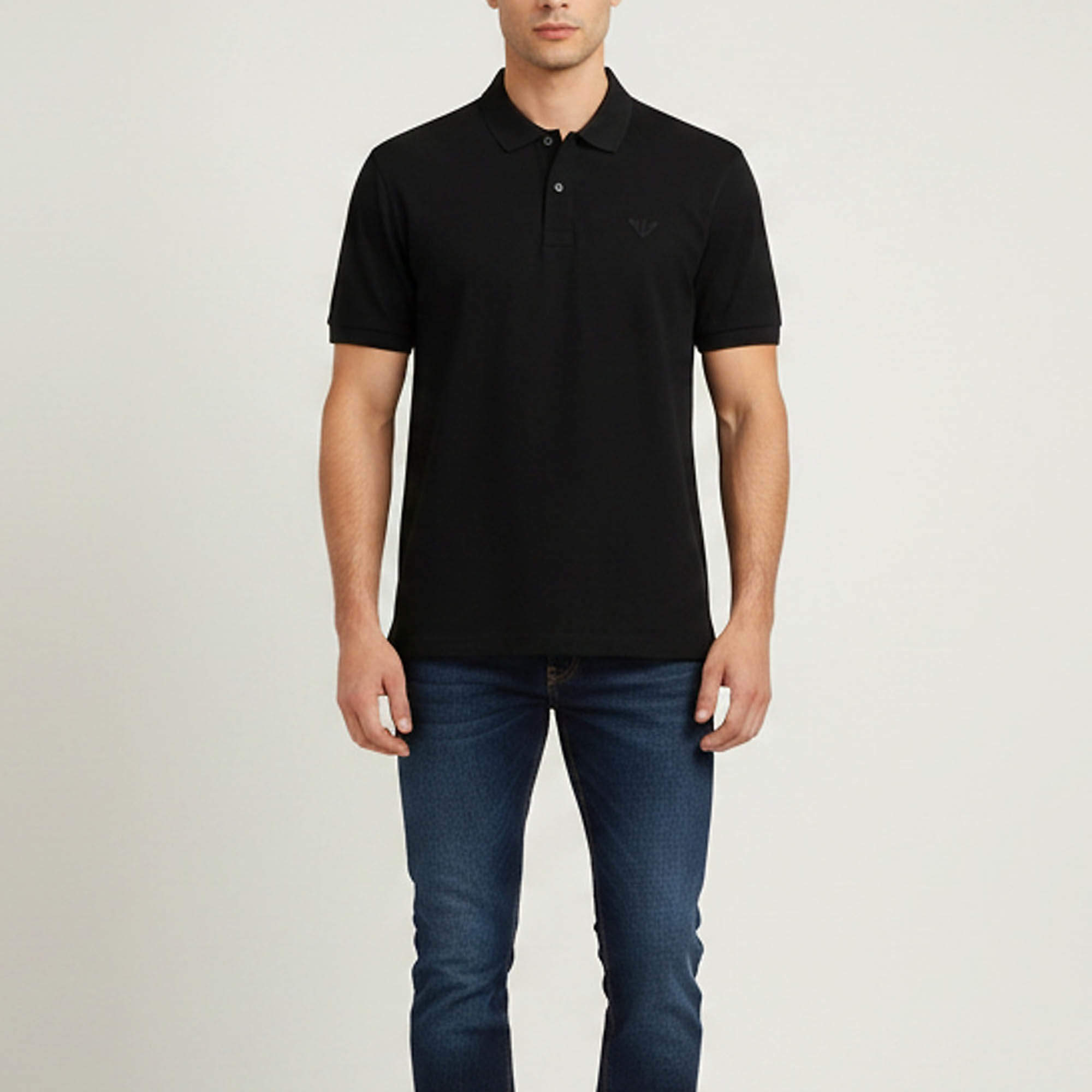 مملوكة مسبقًا Prada Black Cotton Pique Polo T-Shirt XL