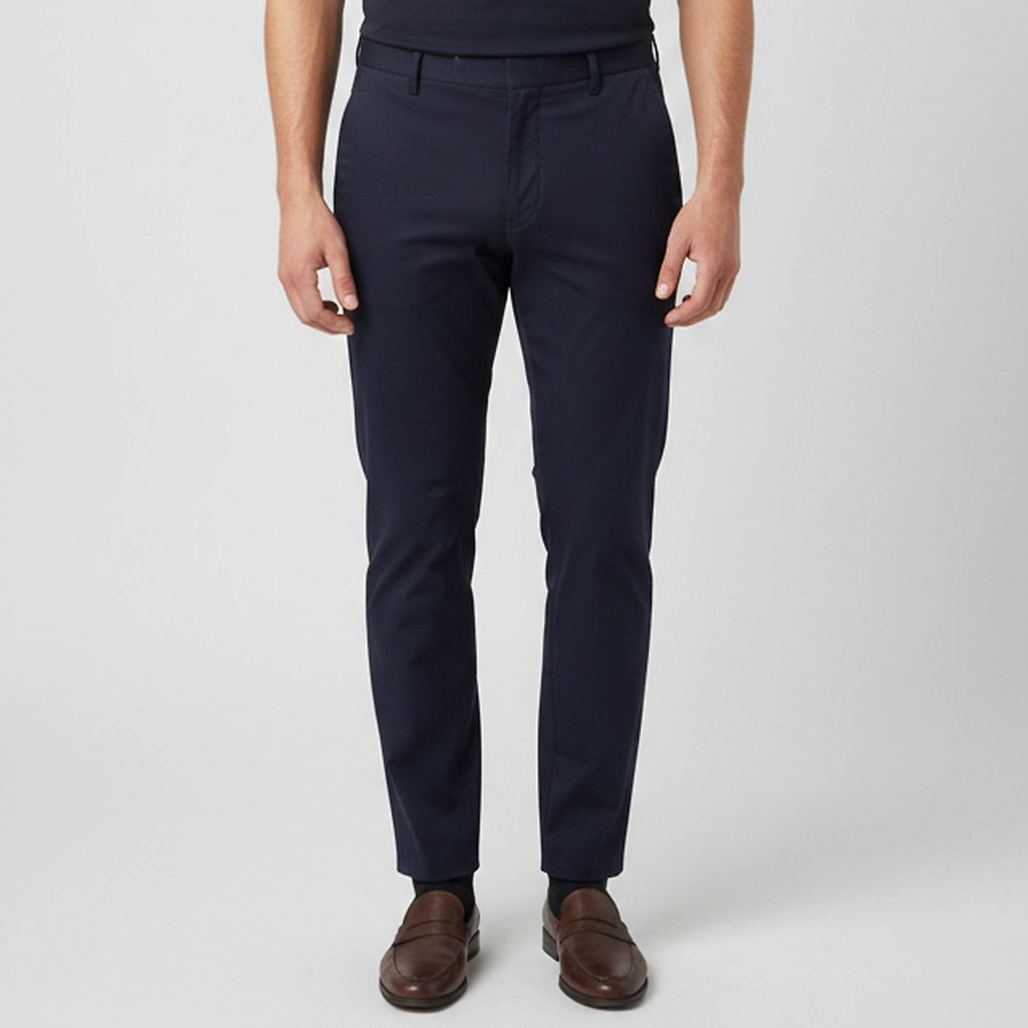 Pre Owned Prada Navy Blue Gabardine Straight Leg Trousers XL 