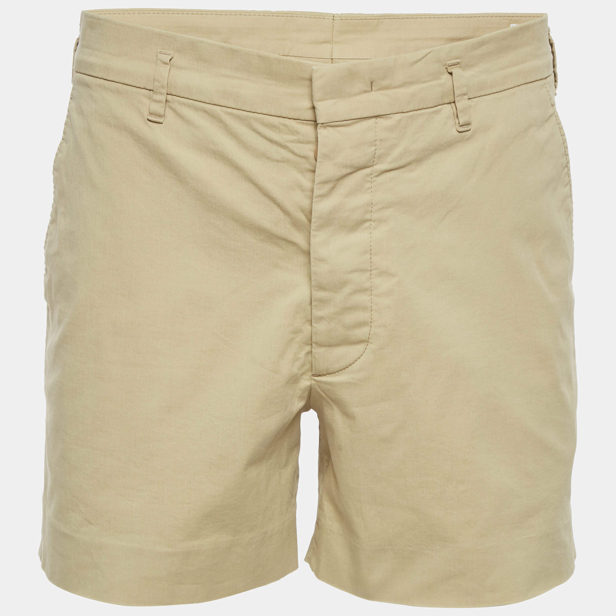 مملوكة مسبقًا Prada Beige Stretch Cotton Regular Shorts L