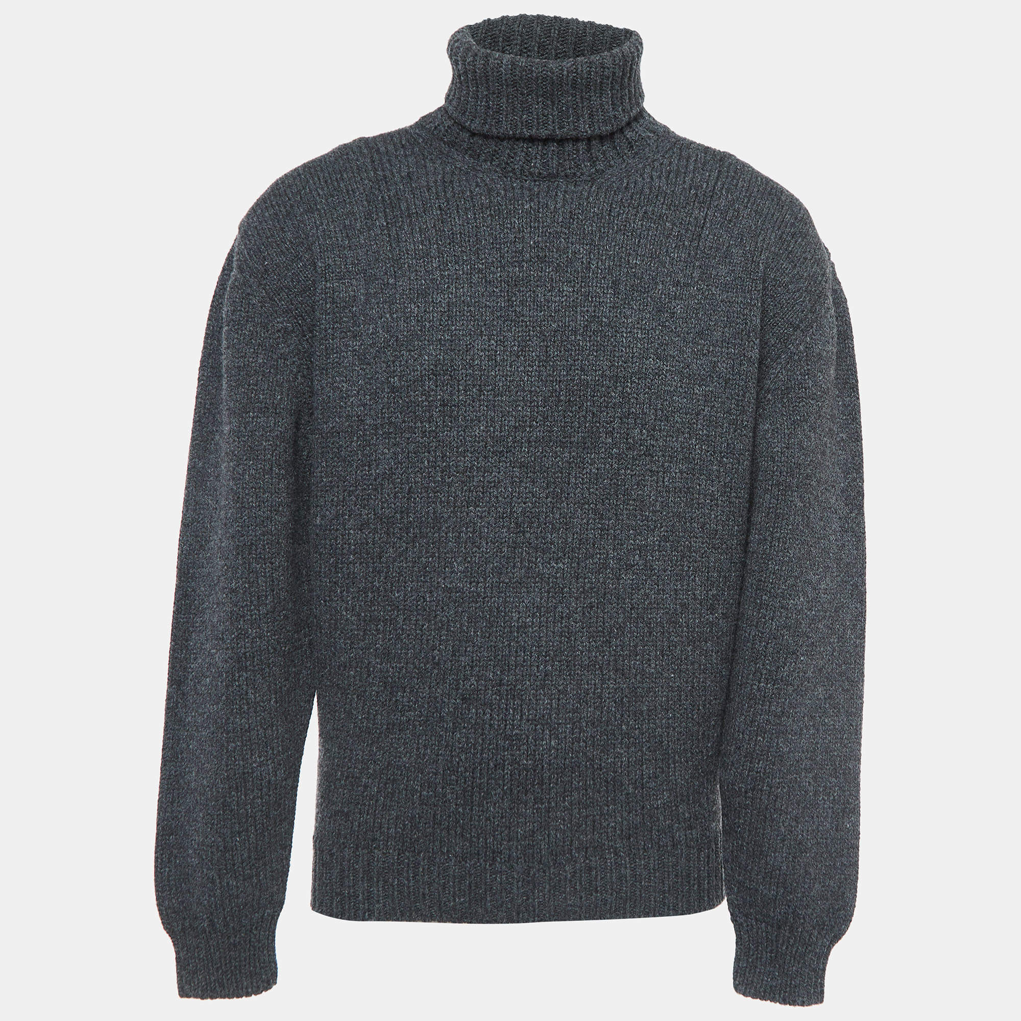 Grey wool turtleneck best sale