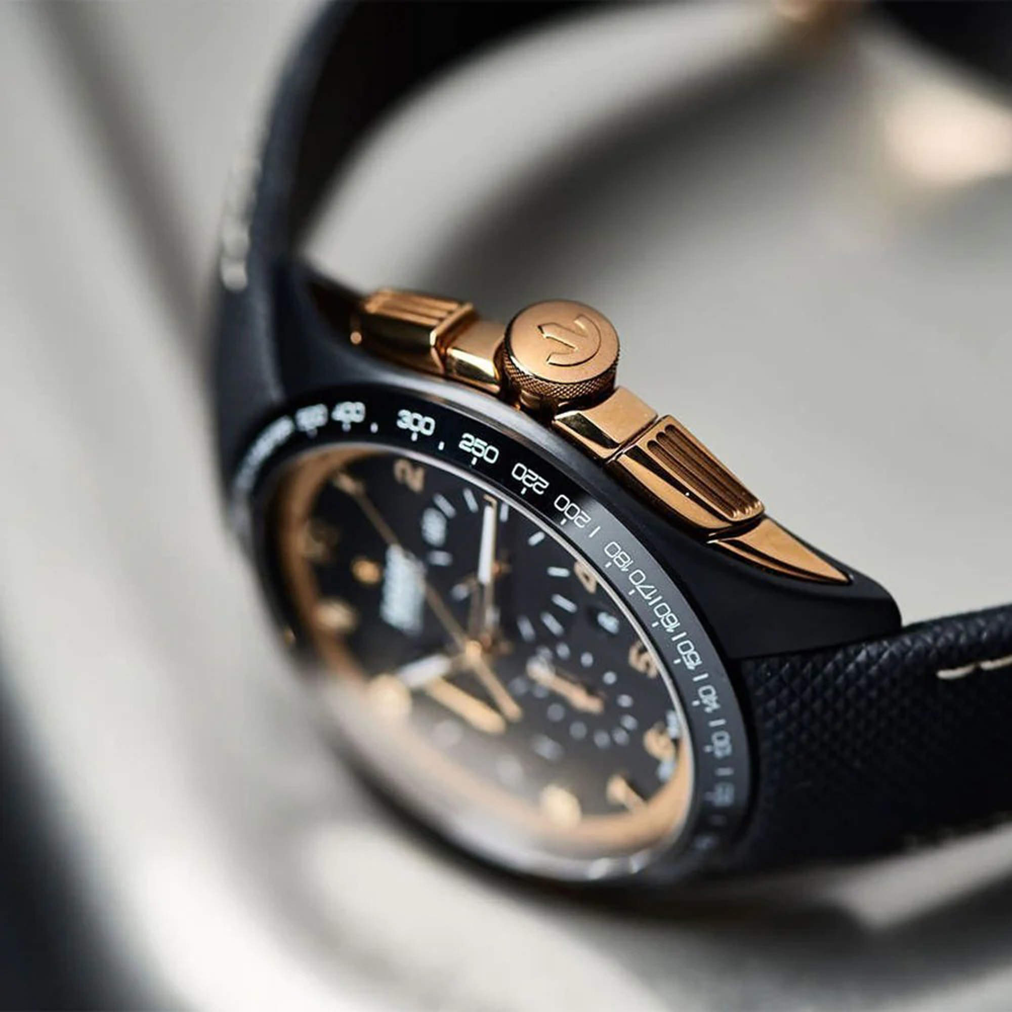 Rado Black leather watch 45 mm Rado | TLC
