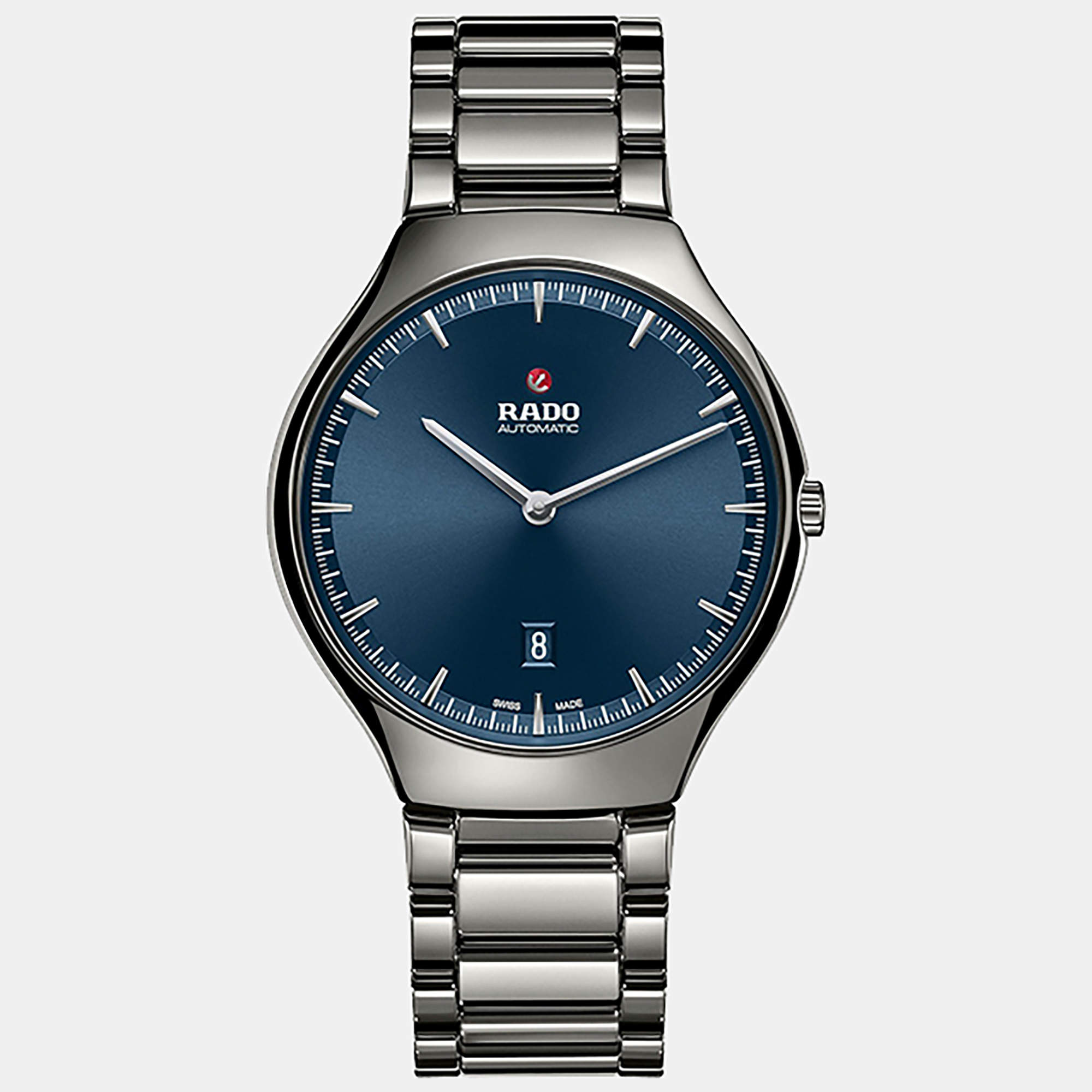 Rado True Thinline Silver Ceramic Men's Watch R27088202 39 mm