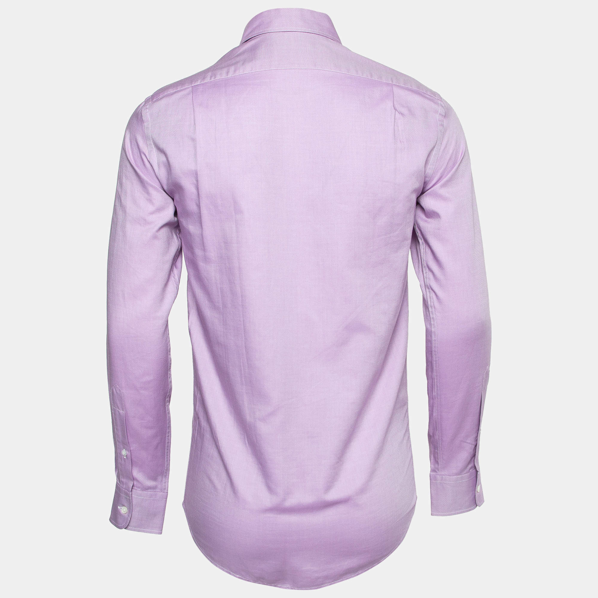 Ralph Lauren Purple Label Lavender Embroidered Oxford Cotton