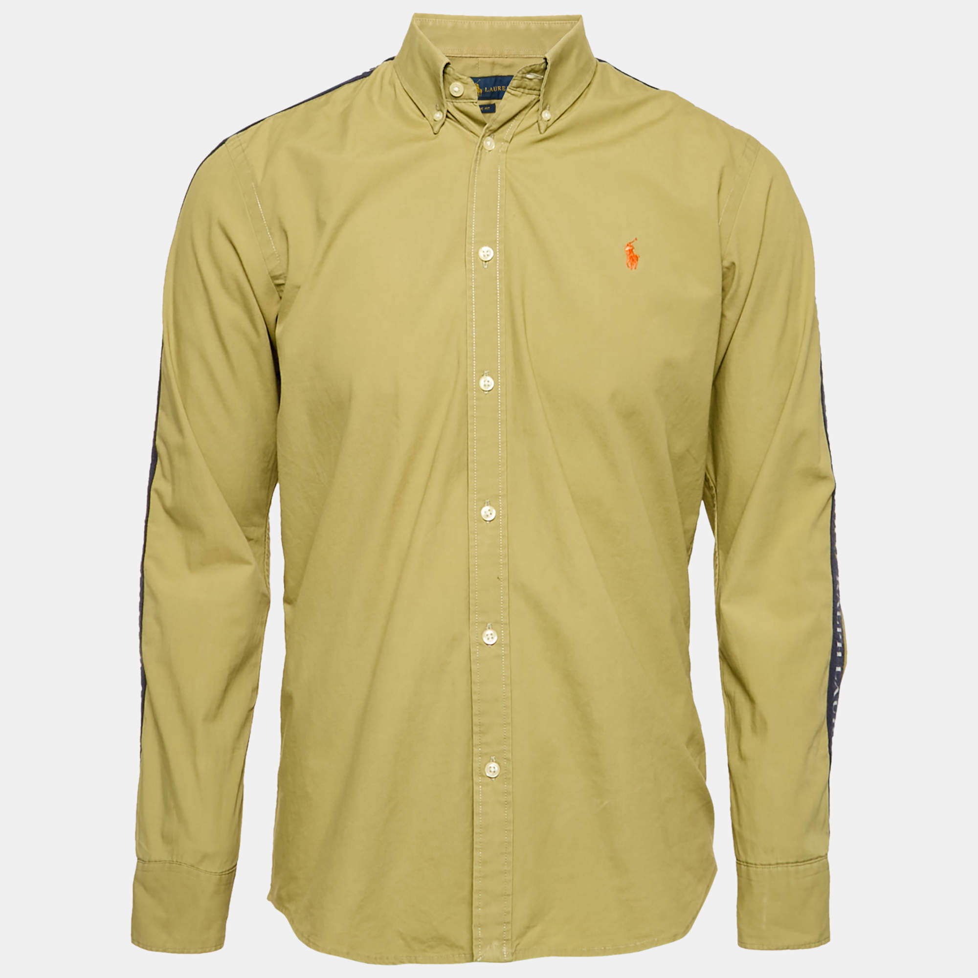 Pre Owned Ralph Lauren Green Cotton Classic Fit Shirt M