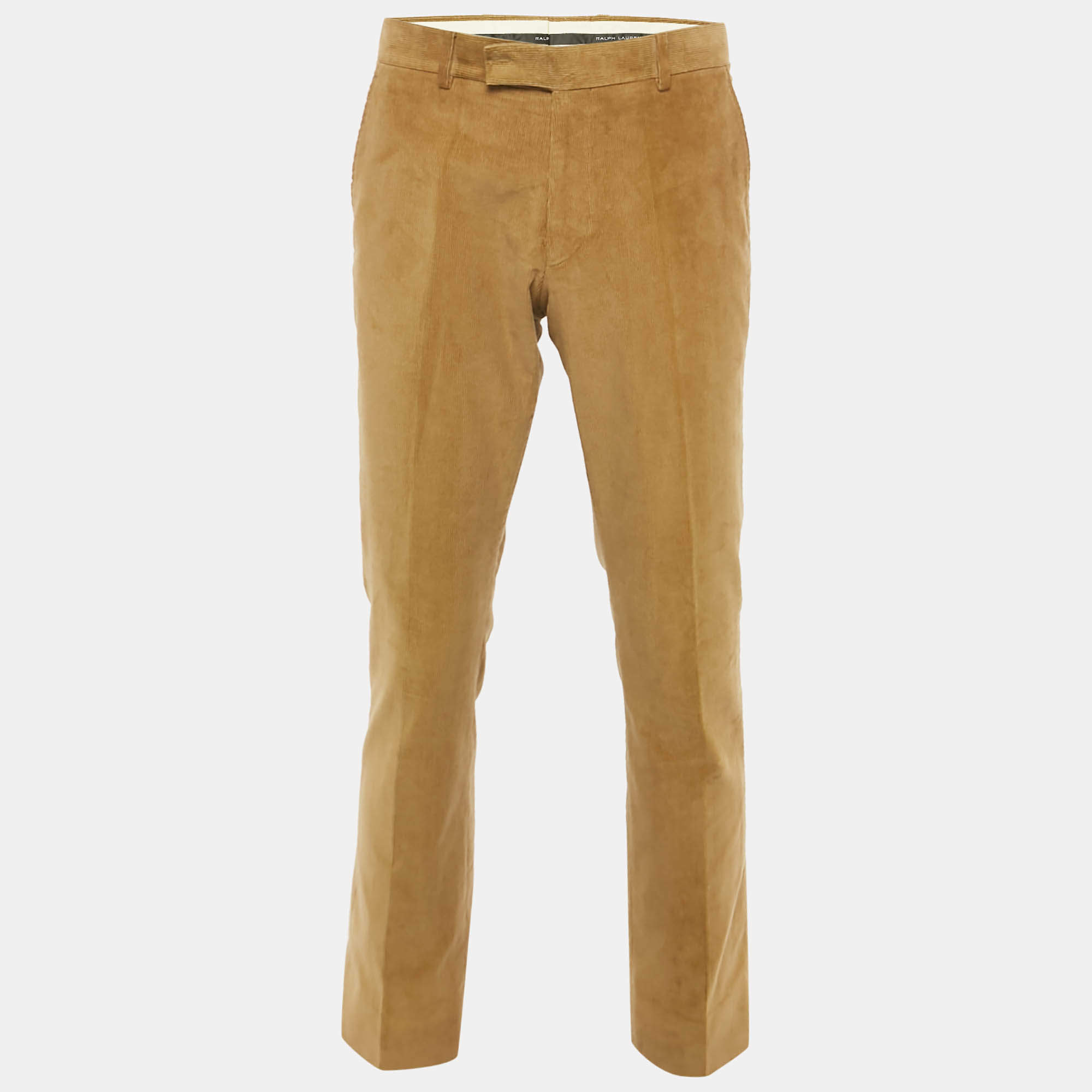 Pre Owned Ralph Lauren Brown Corduroy Trousers M