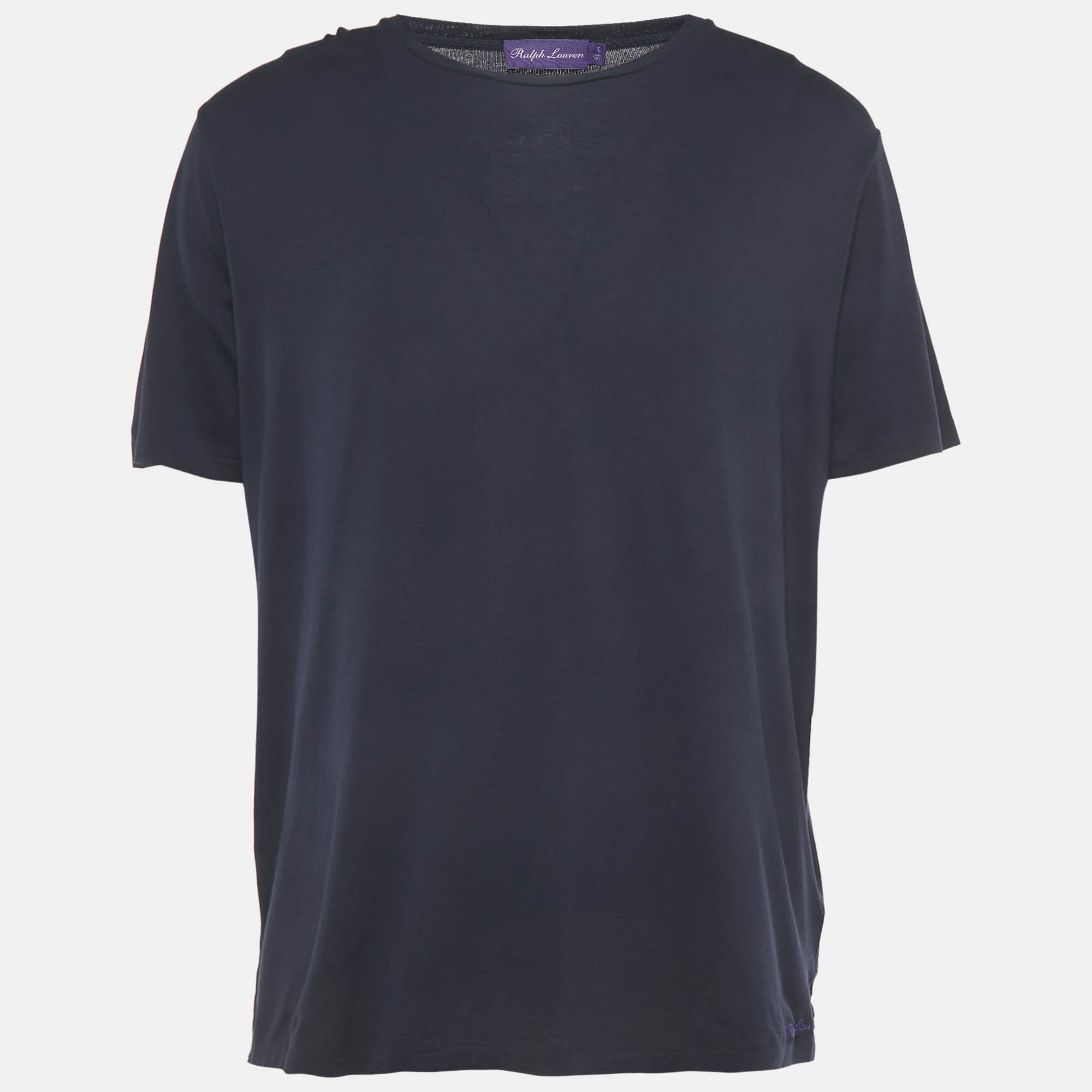 Pre Owned Ralph Lauren Purple Label Blue Jersey T-Shirt XL