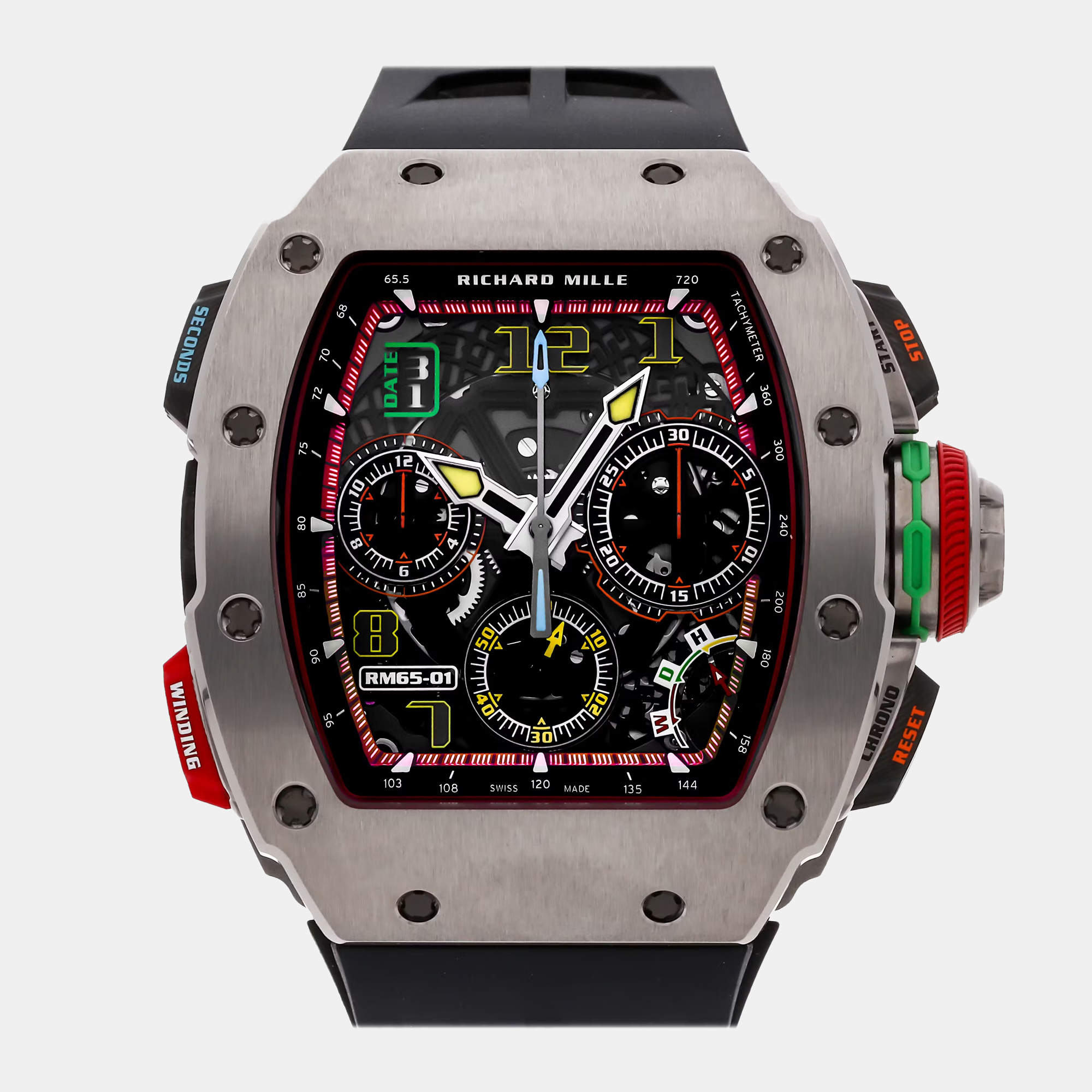 Pre-Owned Richard Mille RM 65-01 Chronograph RM65-01 TI