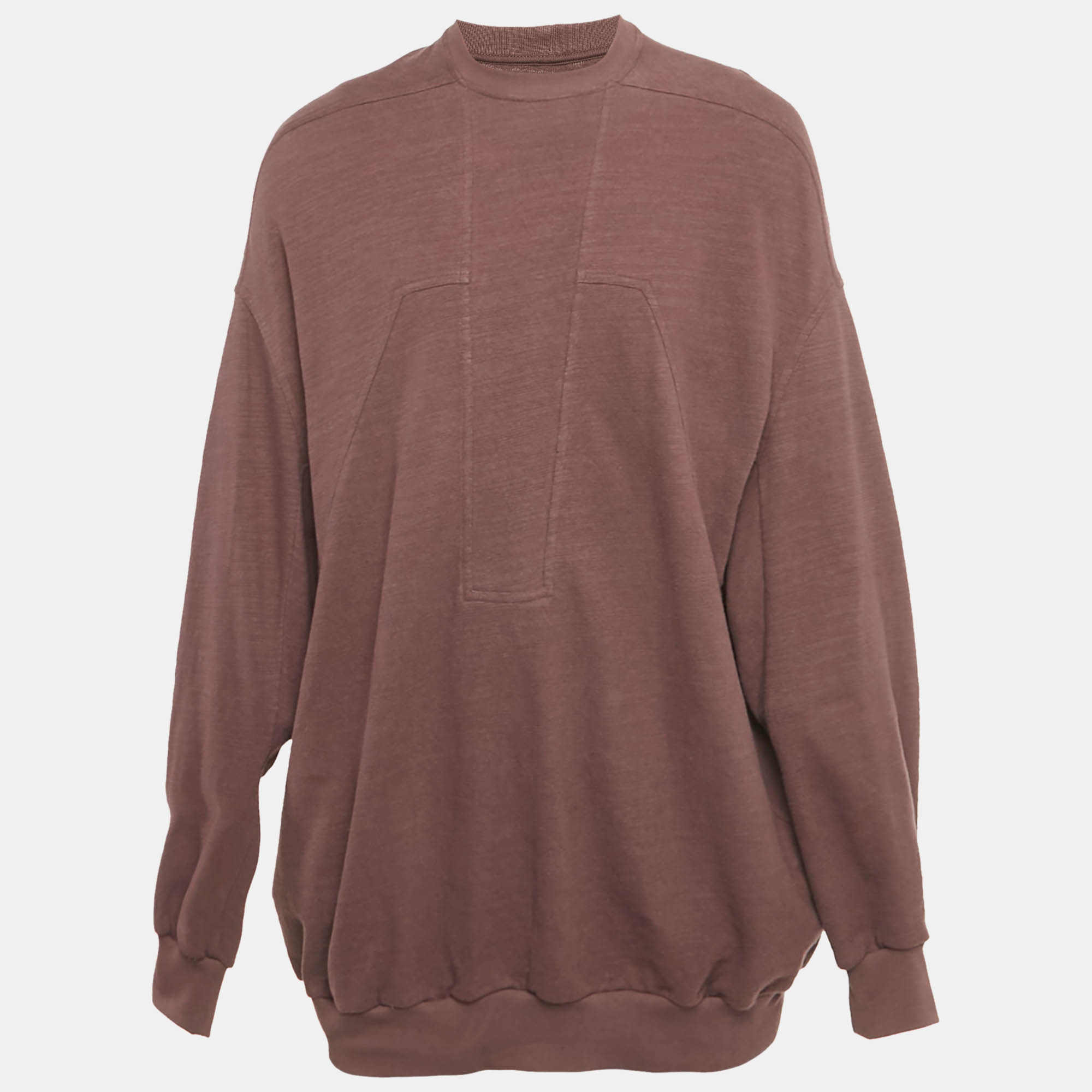 Pre Owned Rick Owens Purple Cotton Splintered Peter Sweatshirt S