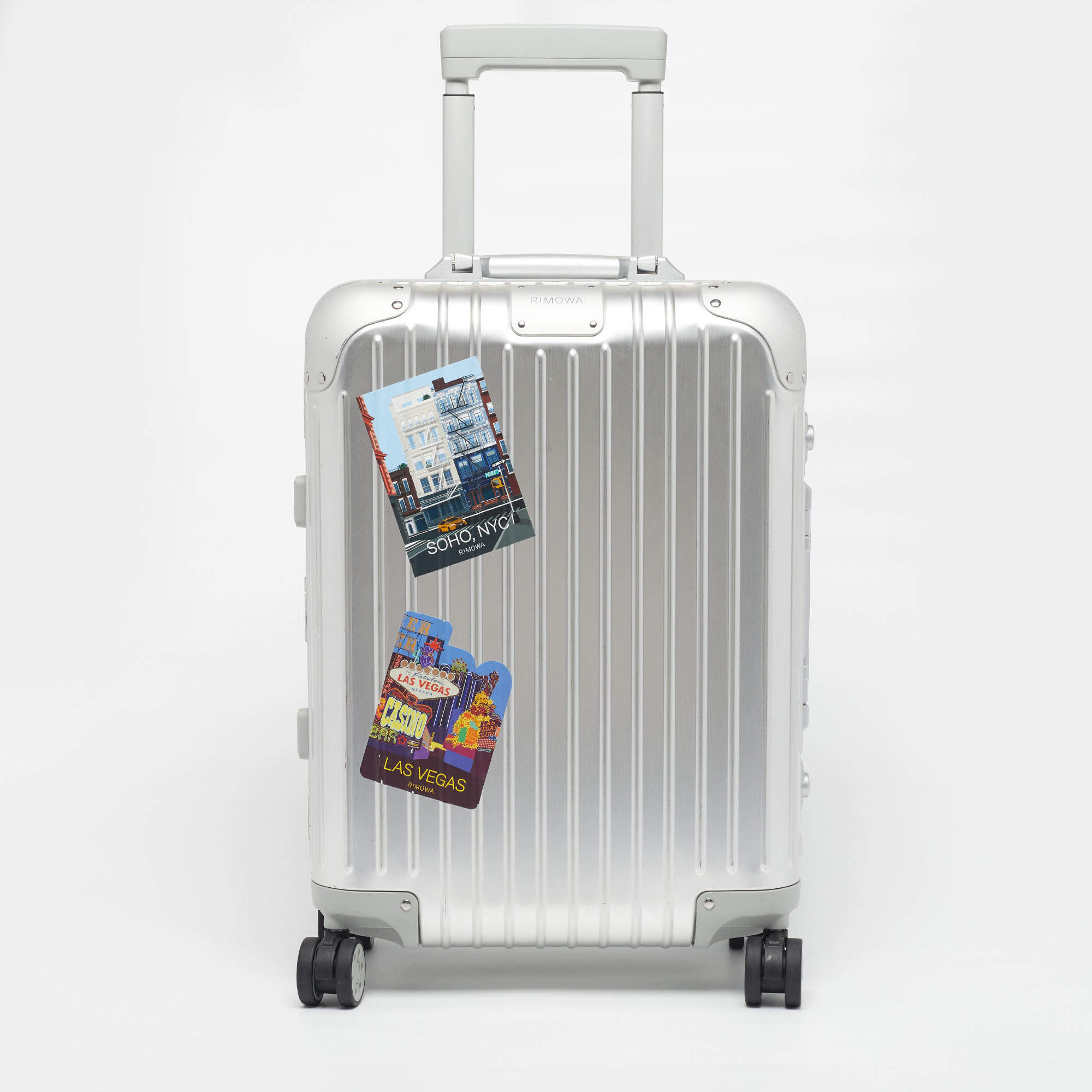 Pre Owned حقيبة سفر ريموا x فندي رمادية FF ألومنيوم كابينة ترولي