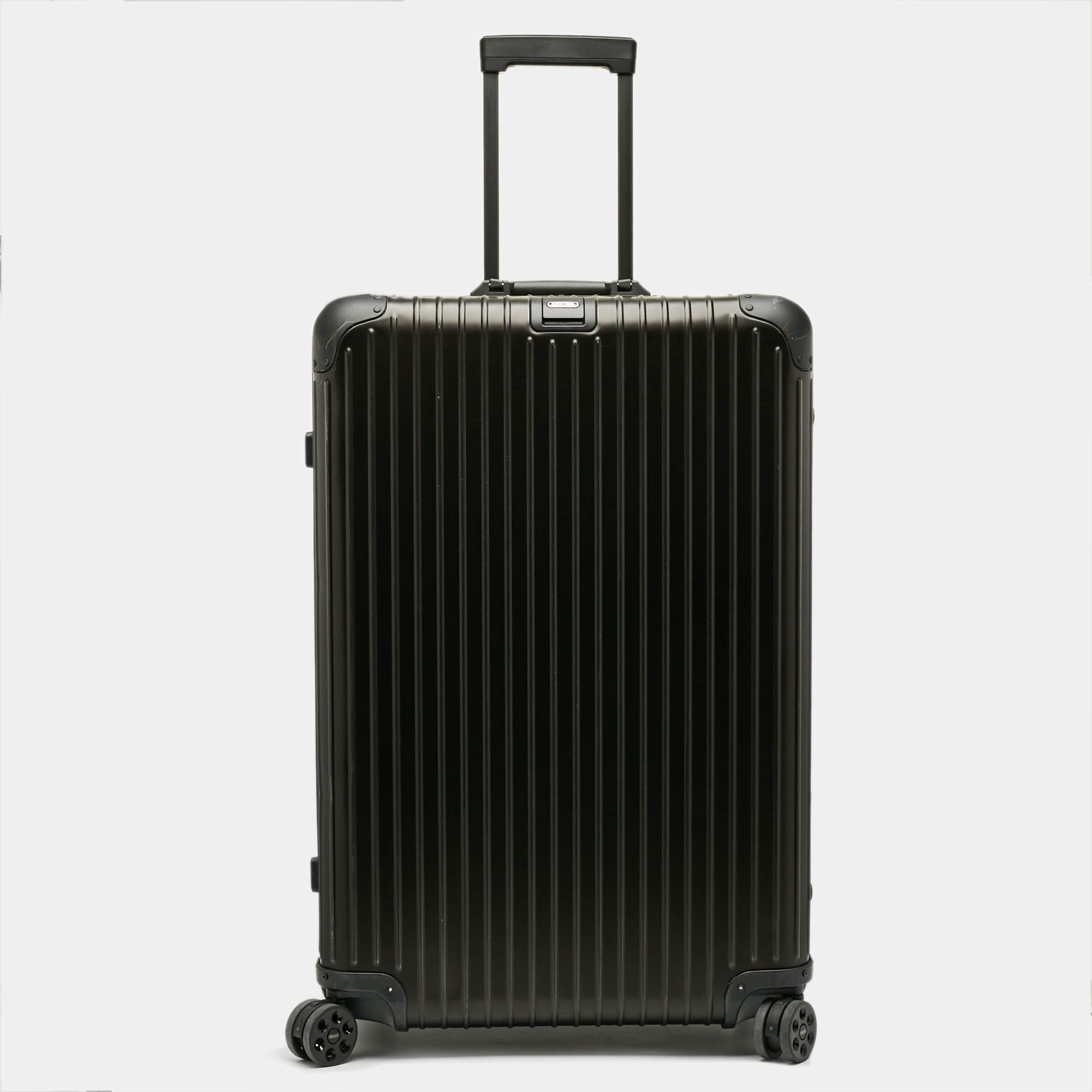 مملوكة مسبقًا Rimowa Original Check-In L Black Aluminum Luggage