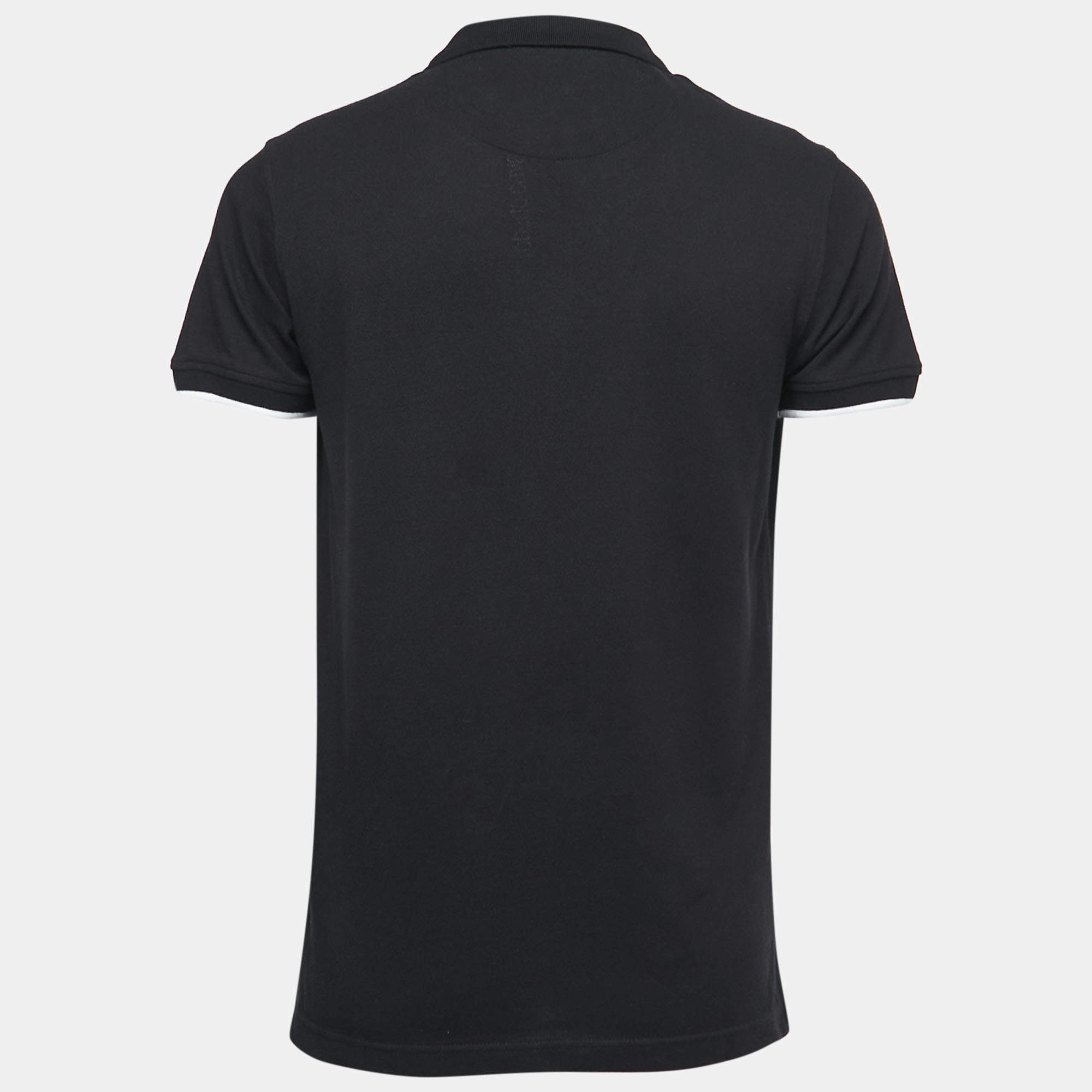 Roberto Cavalli Black Logo Embroidered Cotton Polo T-Shirt L Roberto Cavalli | TLC