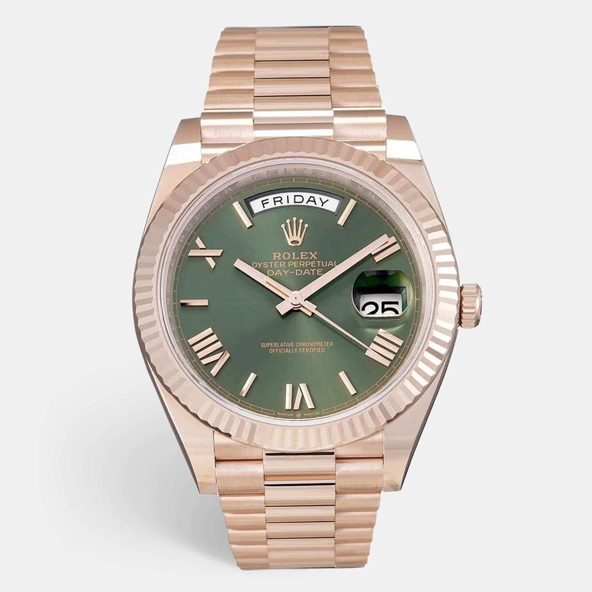 Rolex Olive Dial Day-Date 60th Anniversary 40 mm
