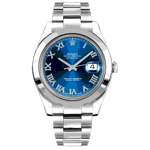 Rolex Datejust 116300 Automatic Blue Stainless Steel Men's Wristwatch 41 mm