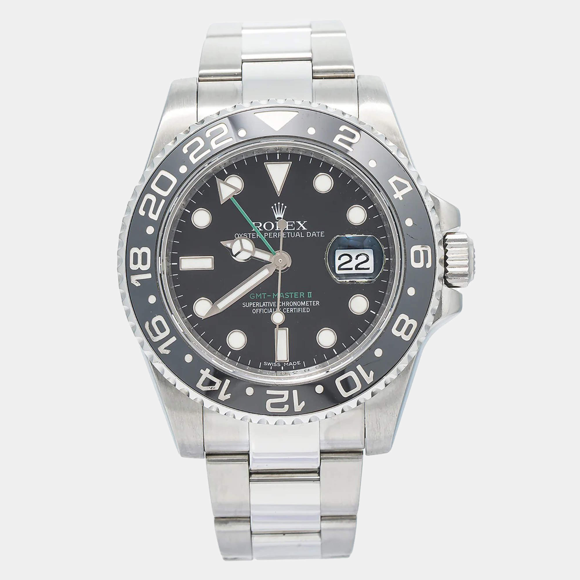 Rolex GMT-Master II 116710 Automatic Black Stainless Steel Men's Wristwatch 40 mm