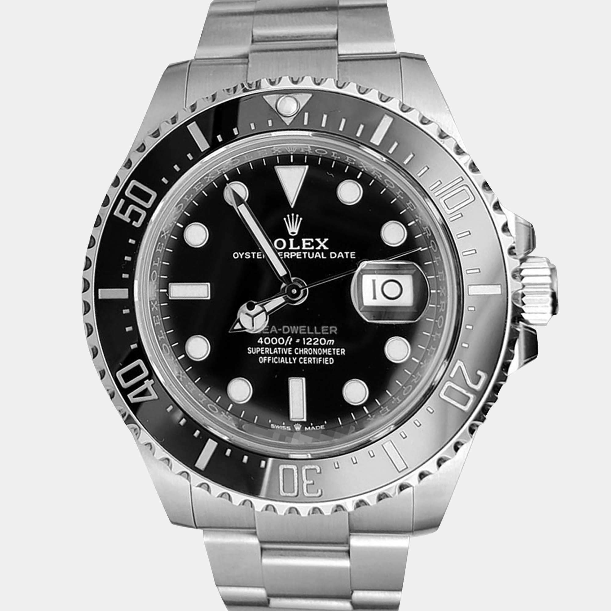 Pre Owned Rolex Sea-Dweller 126600 Automatic Stainless Steel Men’s Wristwatch 43 mm