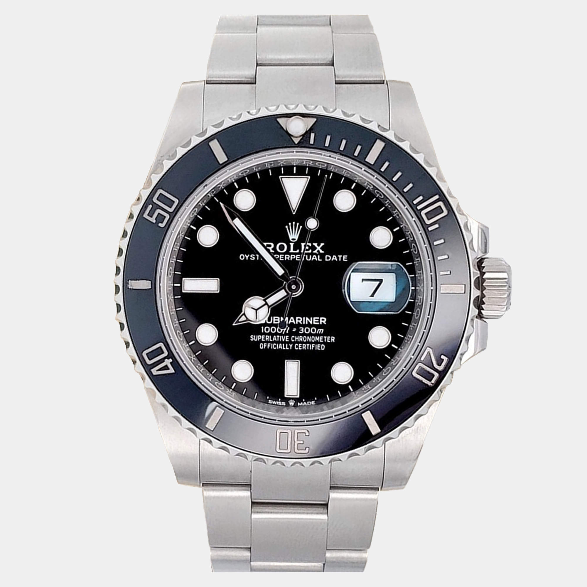 Pre Owned Rolex Submariner Date 126610LN Automatic Black Stainless Steel Men’s Wristwatch 41 mm